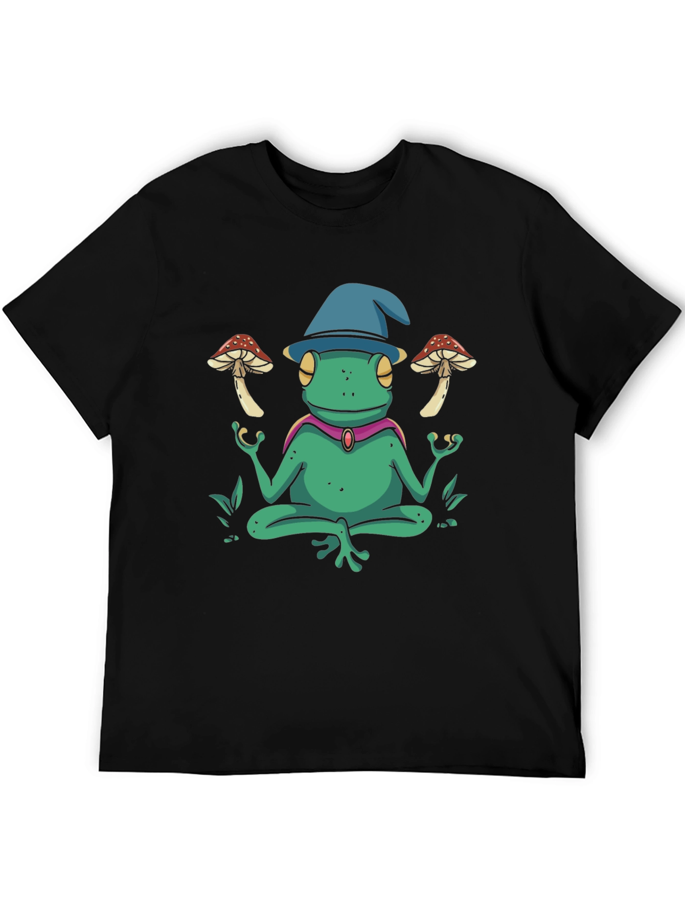 Wizard Frog T-Shirt - Meditating Amphibian Tee