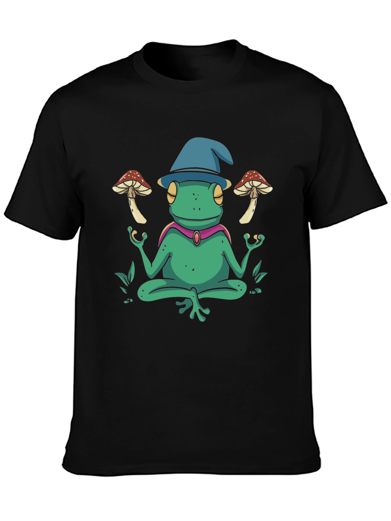 Wizard Frog T-Shirt - Meditating Amphibian Tee