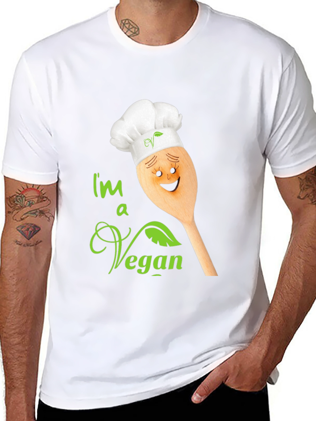 Im a Vegan T-Shirt - Chef Spoon Design