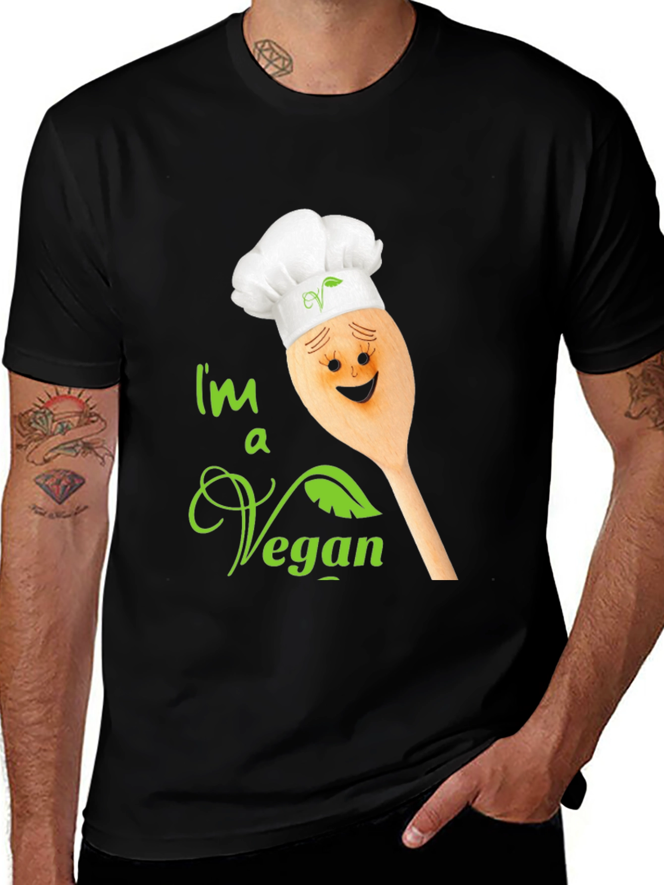 Im a Vegan T-Shirt - Chef Spoon Design