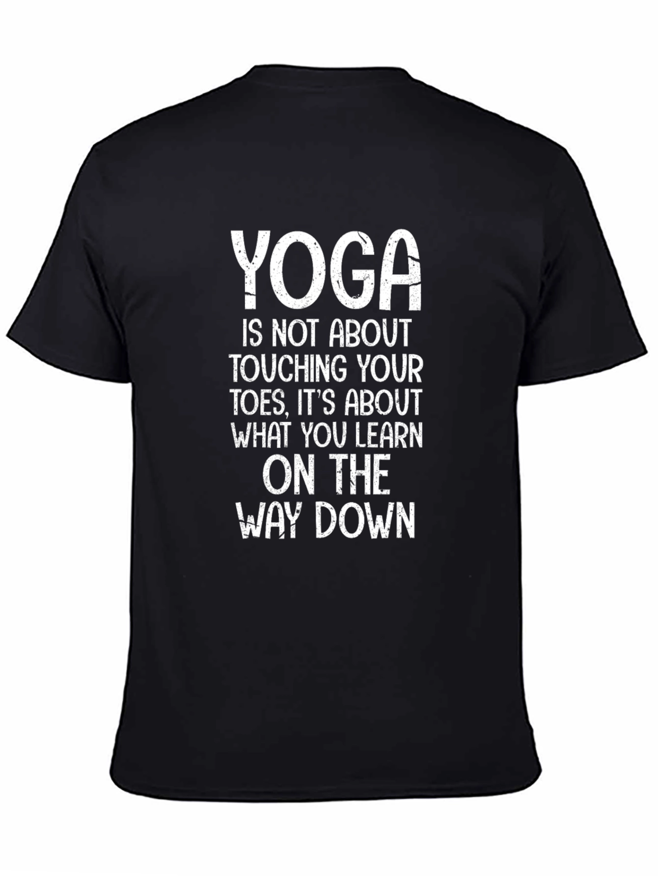 Yoga T-Shirt: Touching Toes & Learning