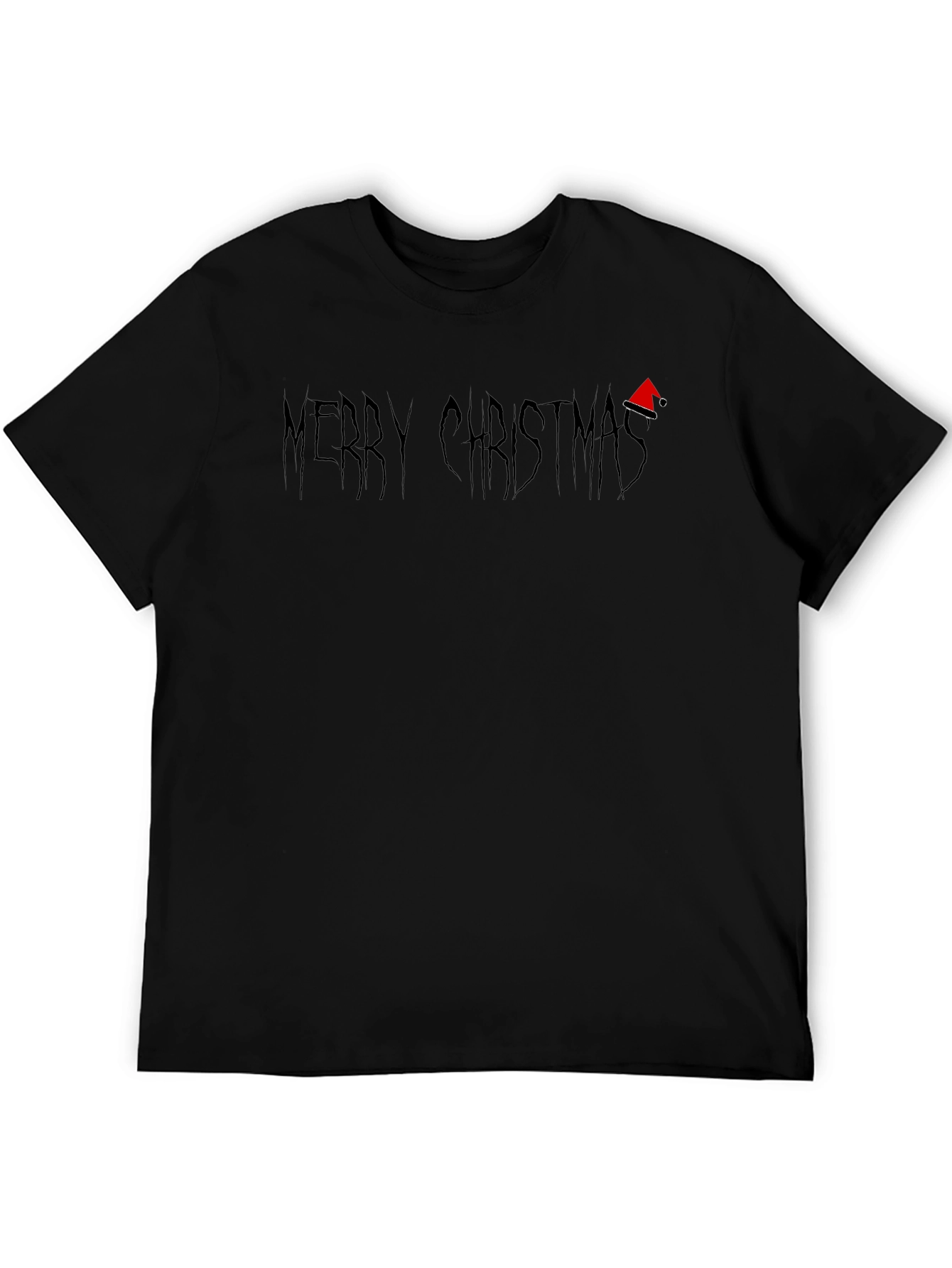 Merry Christmas Black Graphic Tee