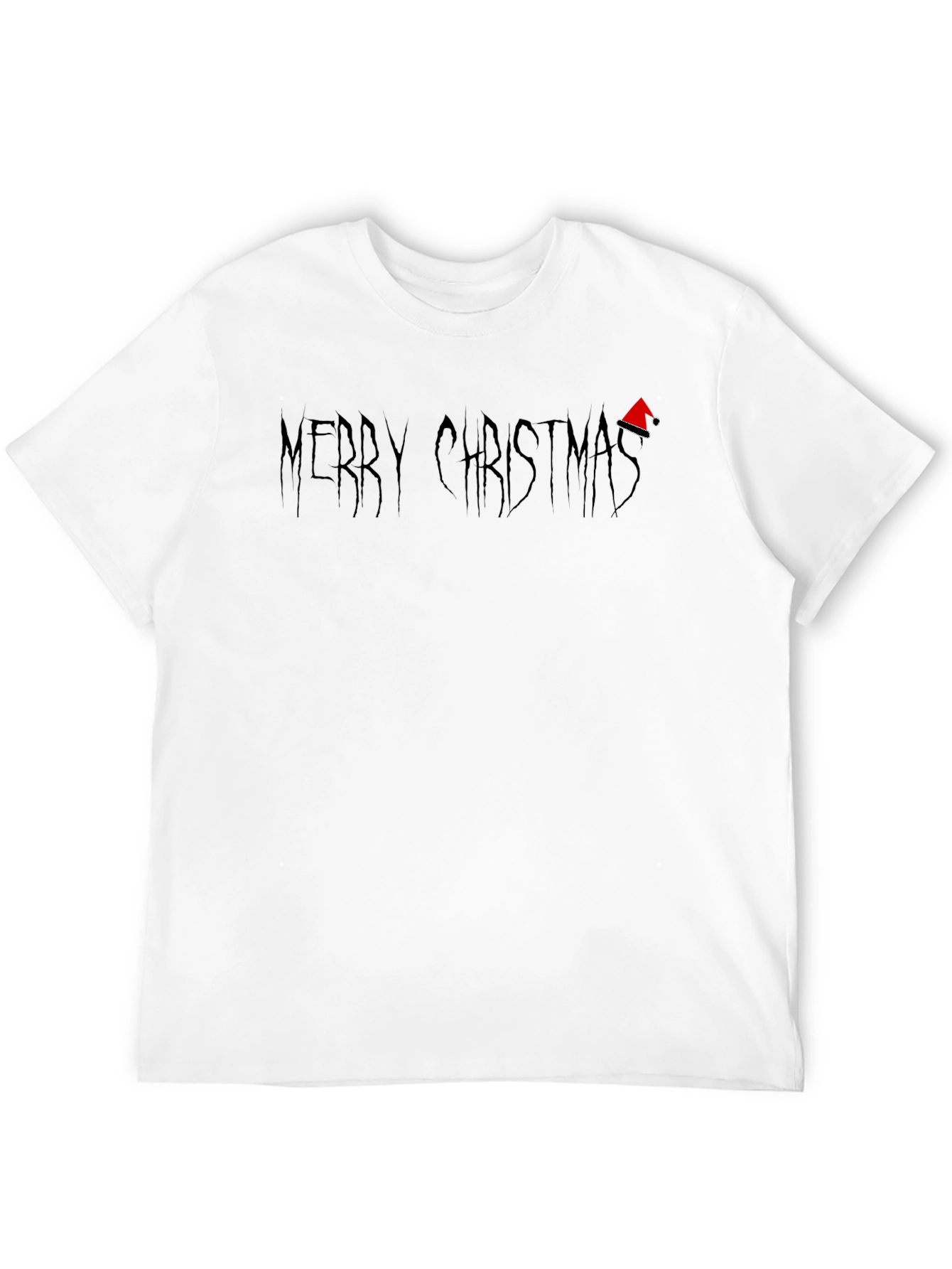 Merry Christmas Black Graphic Tee