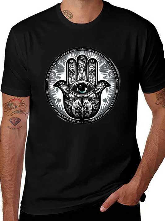 Hamsa Hand Graphic Tee - Eye Protection