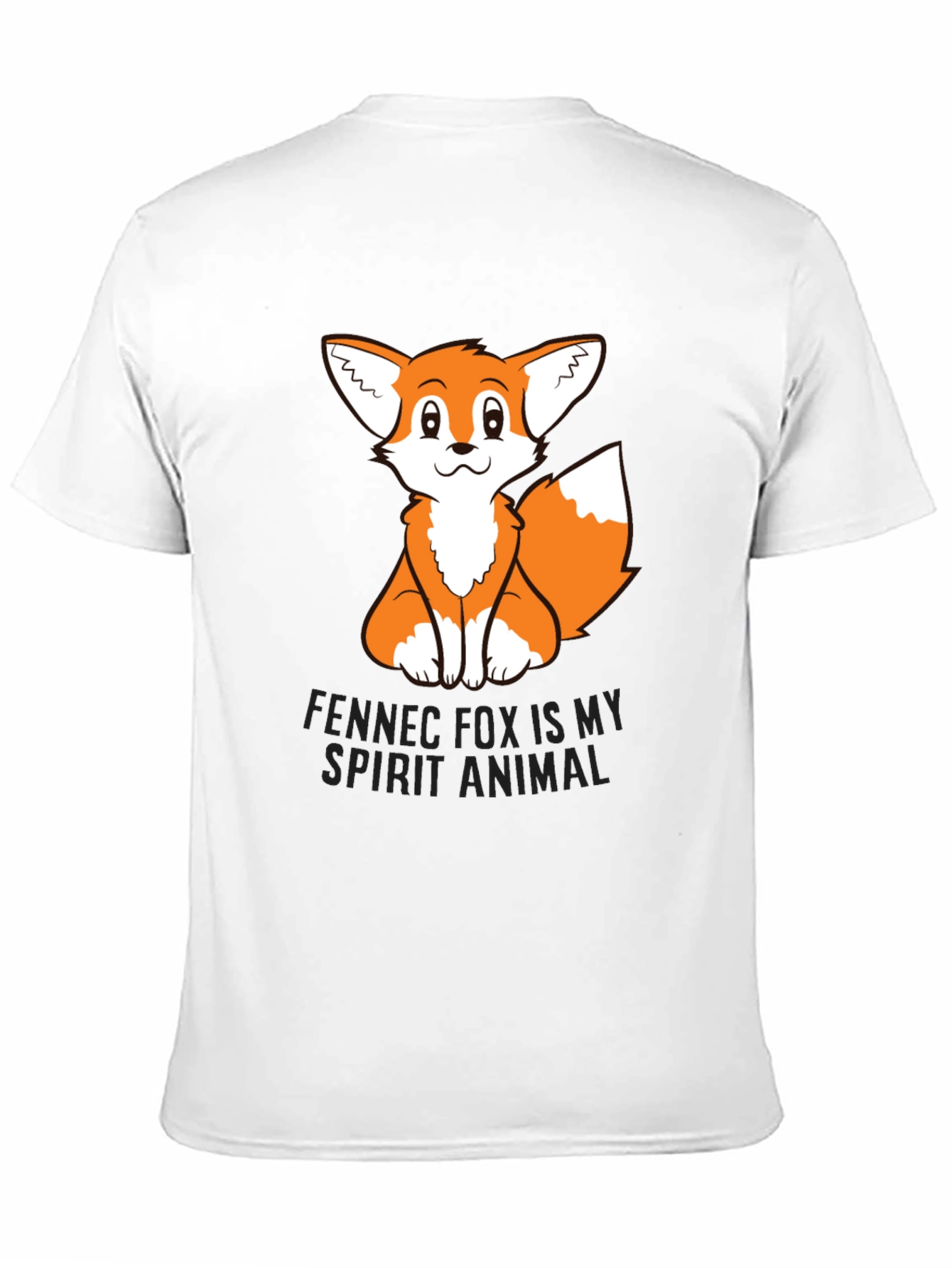 Fennec Fox Spirit Animal Black T-Shirt
