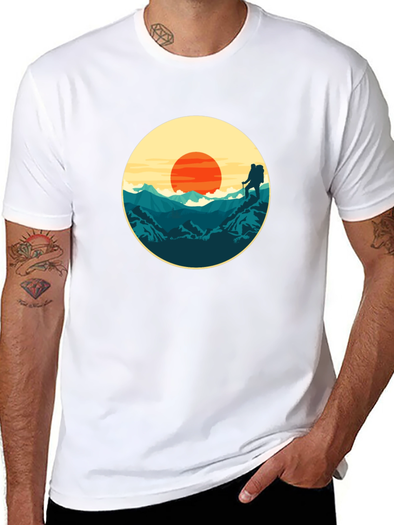 Mountain Sunset Graphic Tee - Adventure Ready!