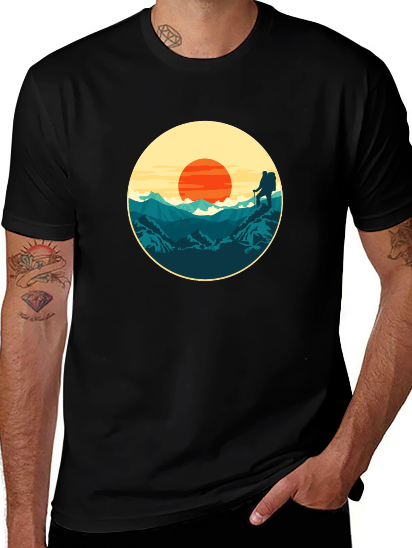 Mountain Sunset Graphic Tee - Adventure Ready!