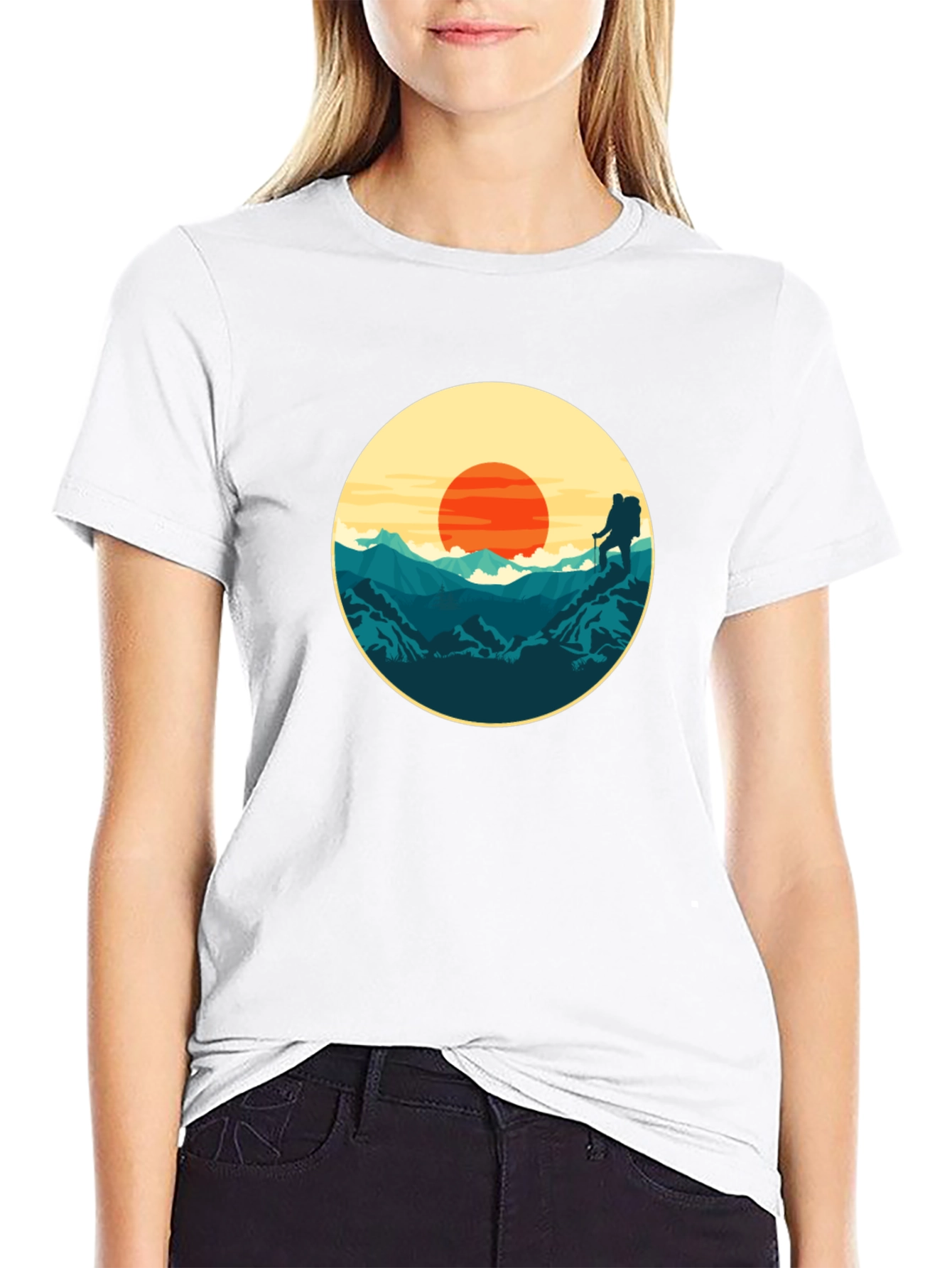 Mountain Sunset Graphic Tee - Adventure Ready!