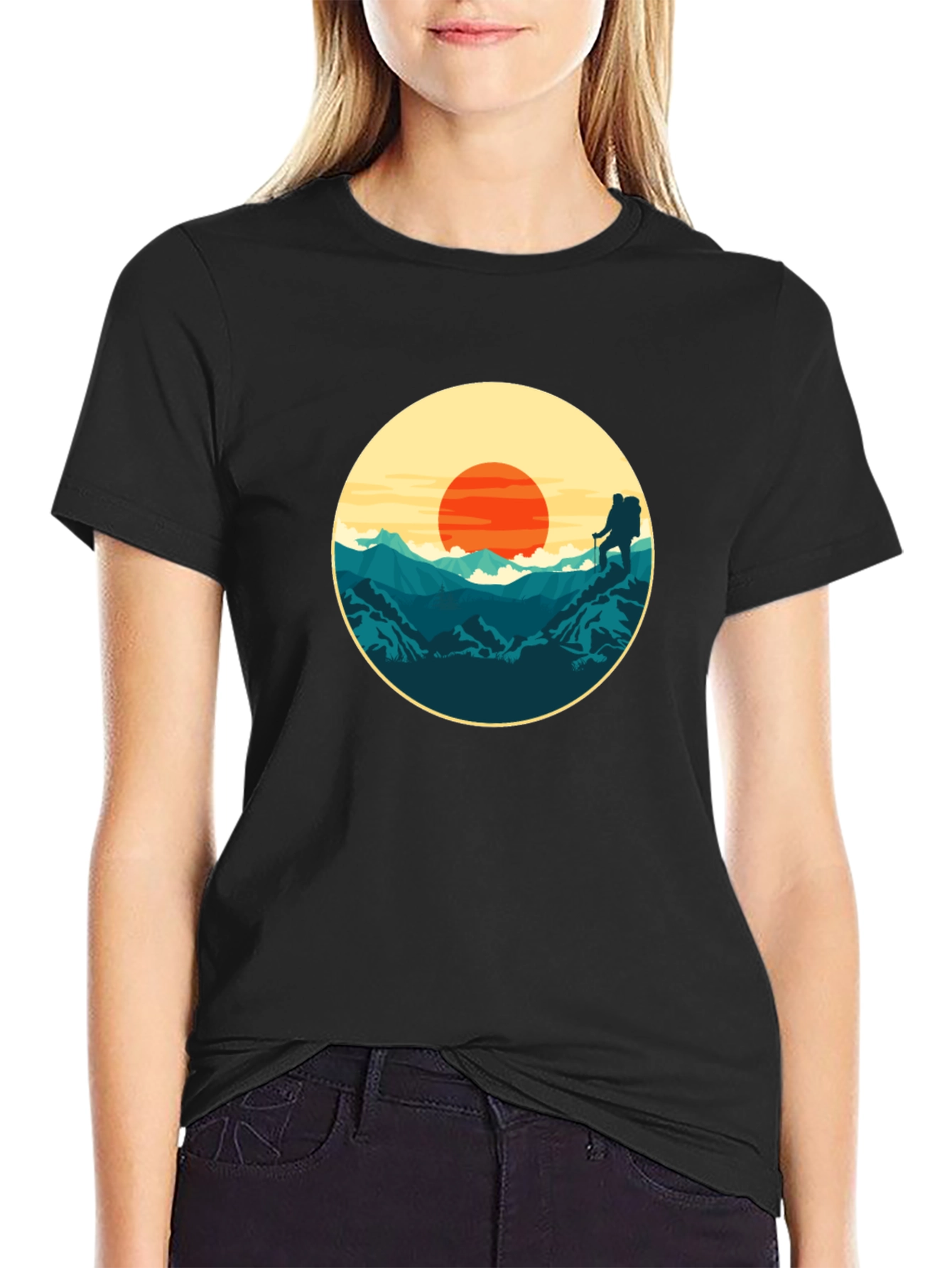 Mountain Sunset Graphic Tee - Adventure Ready!