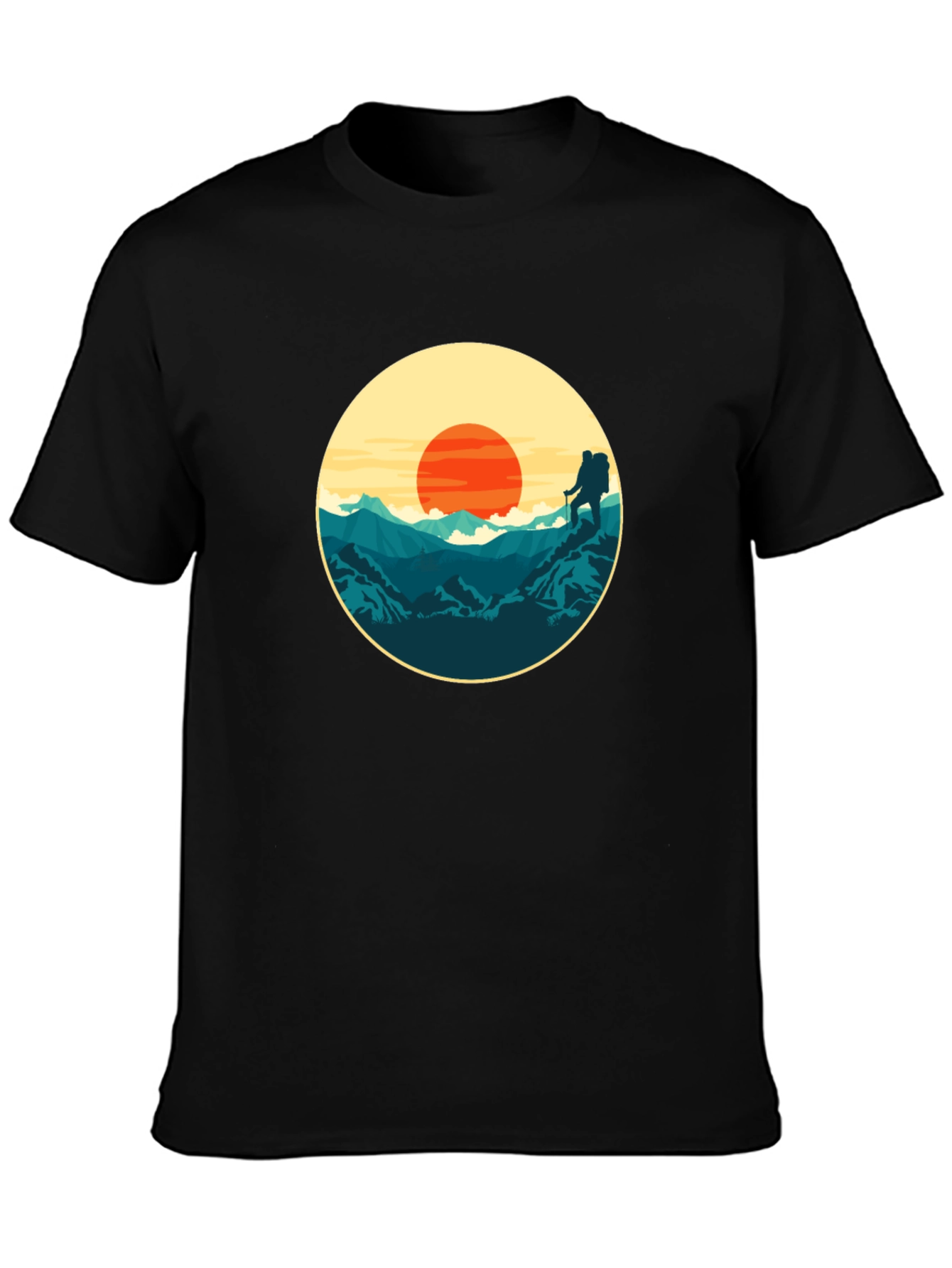 Mountain Sunset Graphic Tee - Adventure Ready!