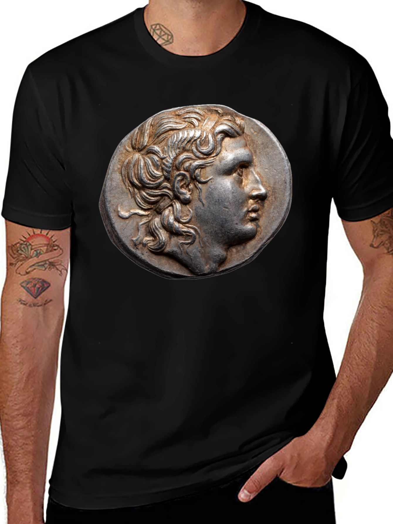 Alexander the Great Coin Graphic Tee