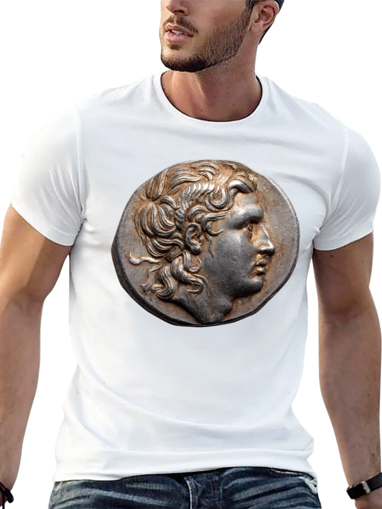 Alexander the Great Coin Graphic Tee