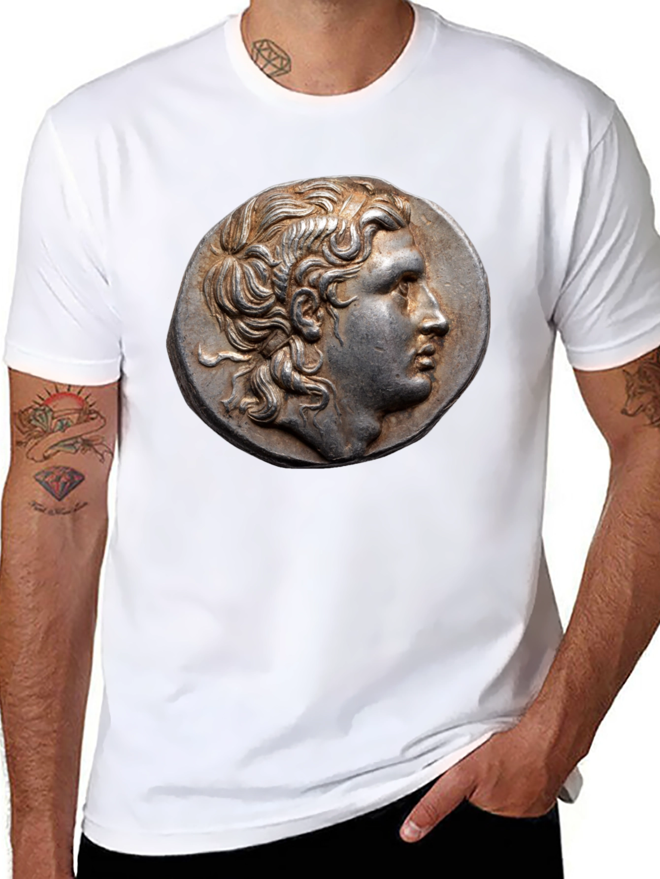 Alexander the Great Coin Graphic Tee