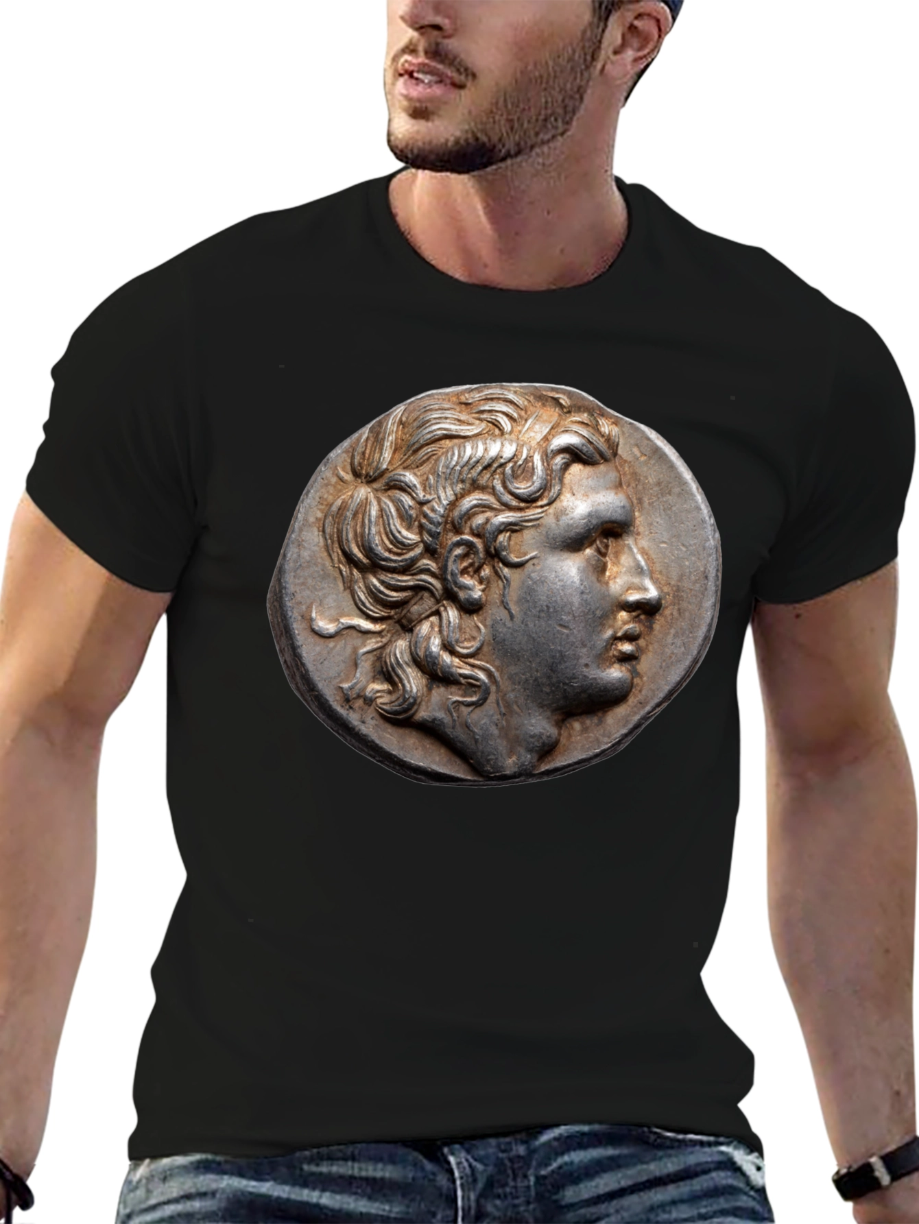Alexander the Great Coin Graphic Tee