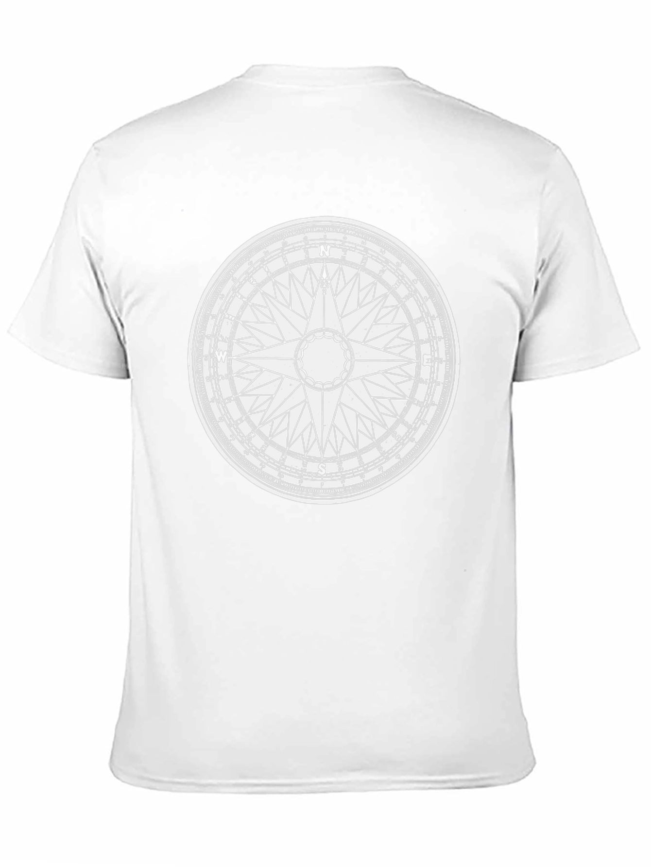 Nautical Compass Graphic T-Shirt - Black