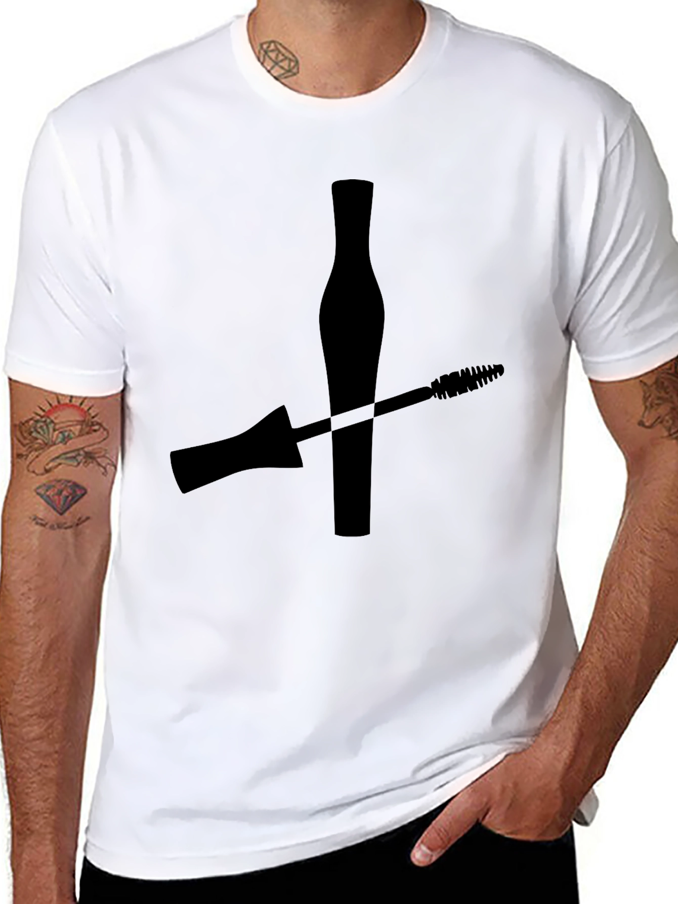 Mascara Graphic Print T-Shirt - Classic Unisex Style