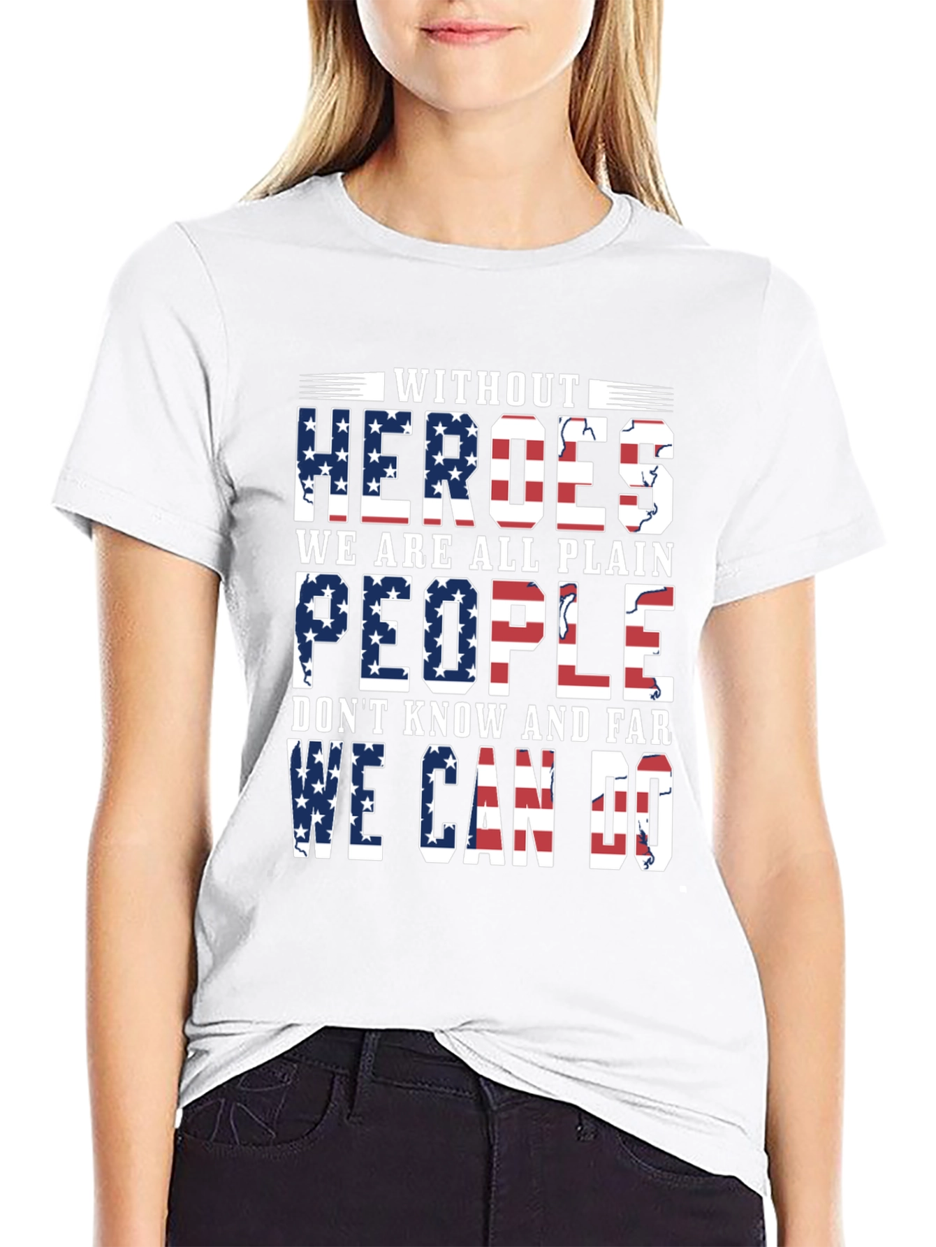 Patriotic Heroes T-Shirt - Stars & Stripes Graphic Tee