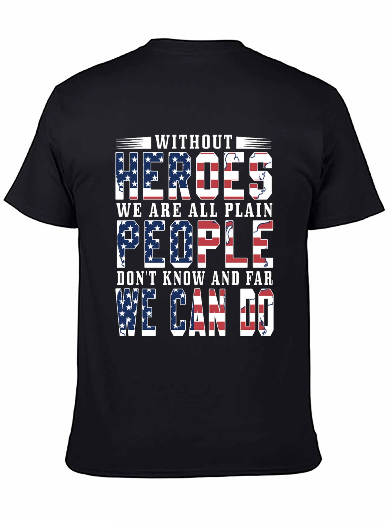Patriotic Heroes T-Shirt - Stars & Stripes Graphic Tee
