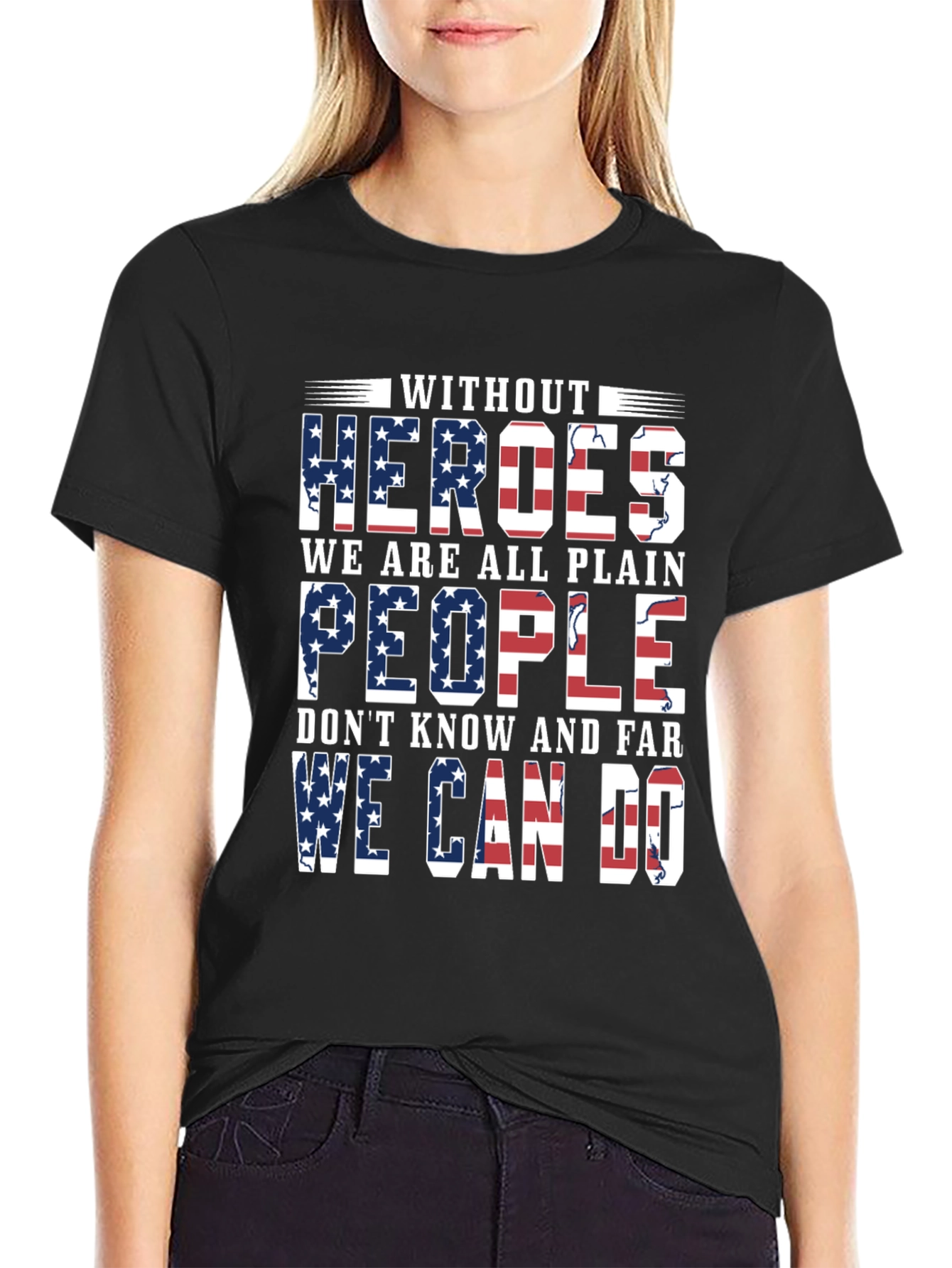 Patriotic Heroes T-Shirt - Stars & Stripes Graphic Tee