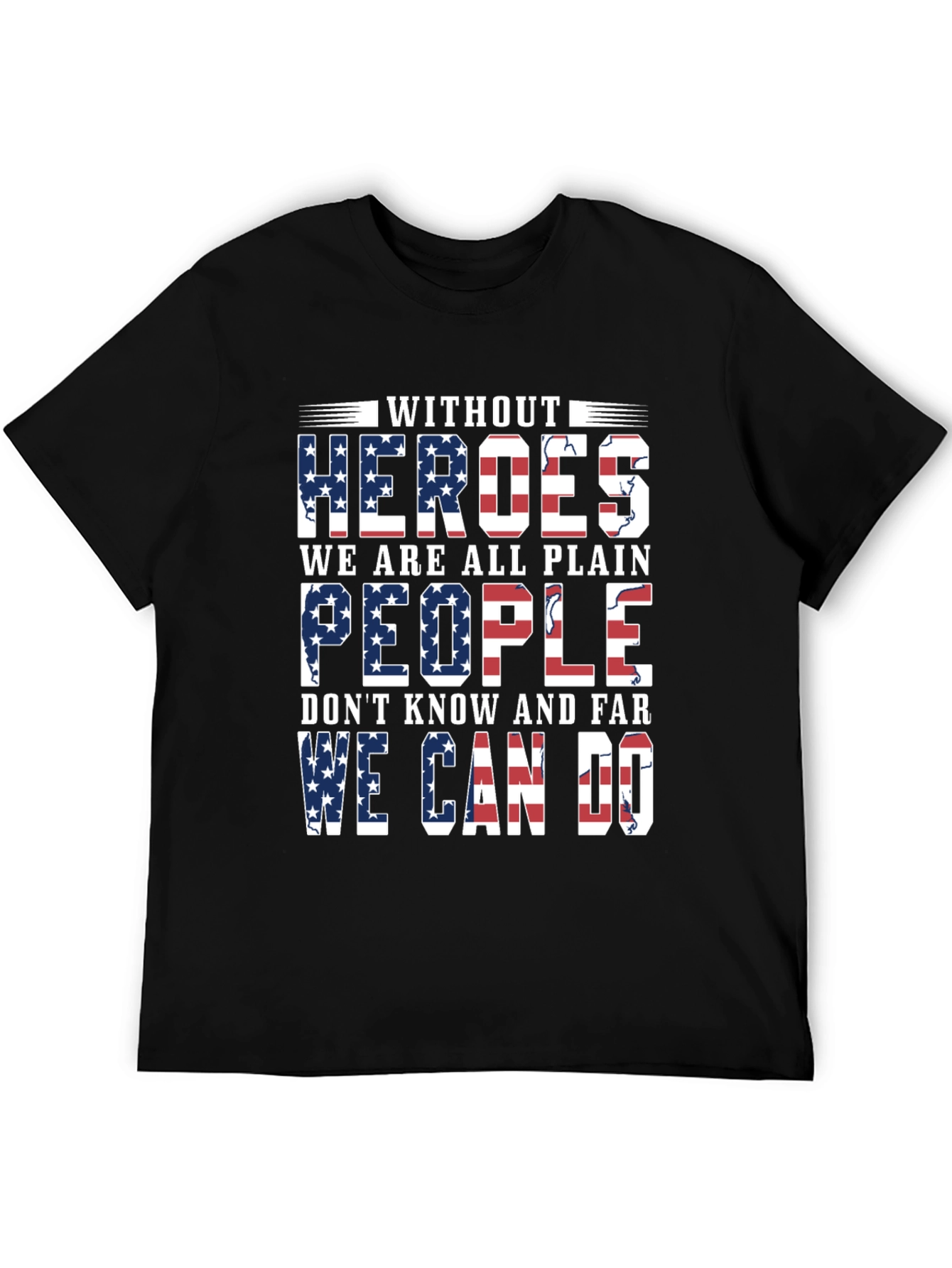 Patriotic Heroes T-Shirt - Stars & Stripes Graphic Tee