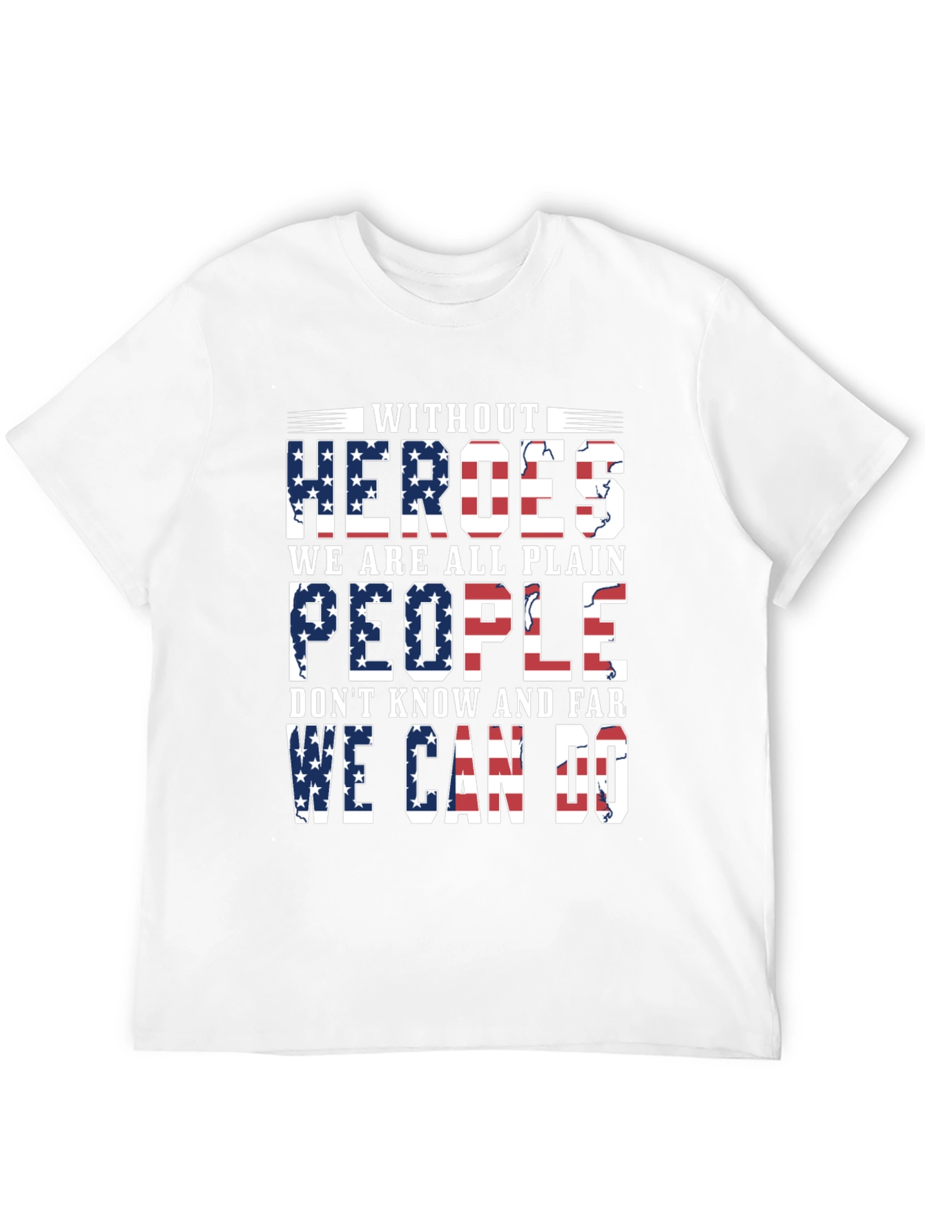 Patriotic Heroes T-Shirt - Stars & Stripes Graphic Tee