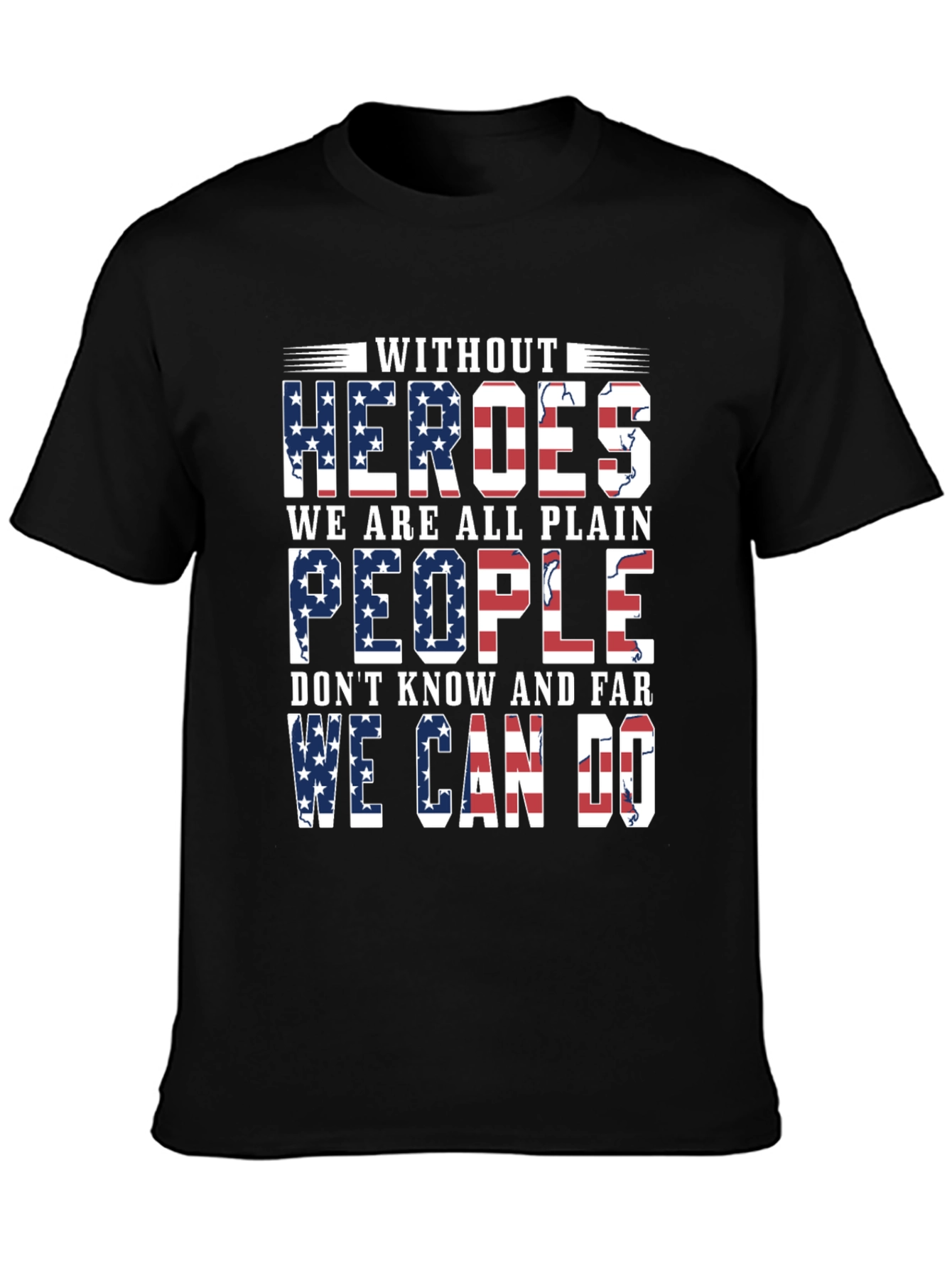 Patriotic Heroes T-Shirt - Stars & Stripes Graphic Tee