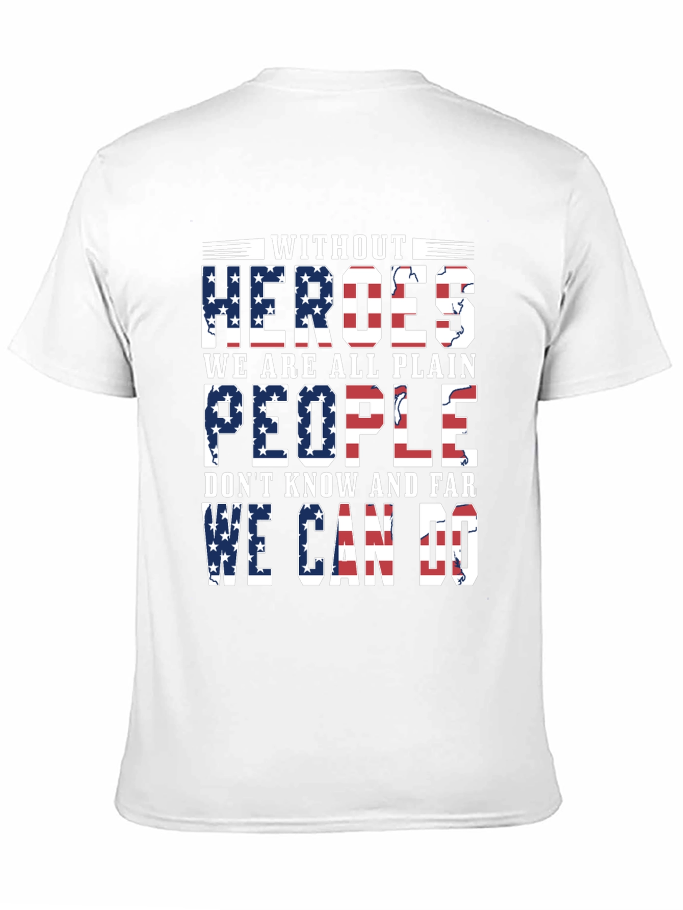 Patriotic Heroes T-Shirt - Stars & Stripes Graphic Tee