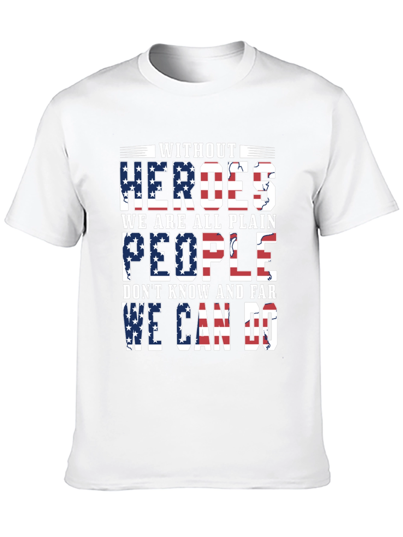 Patriotic Heroes T-Shirt - Stars & Stripes Graphic Tee