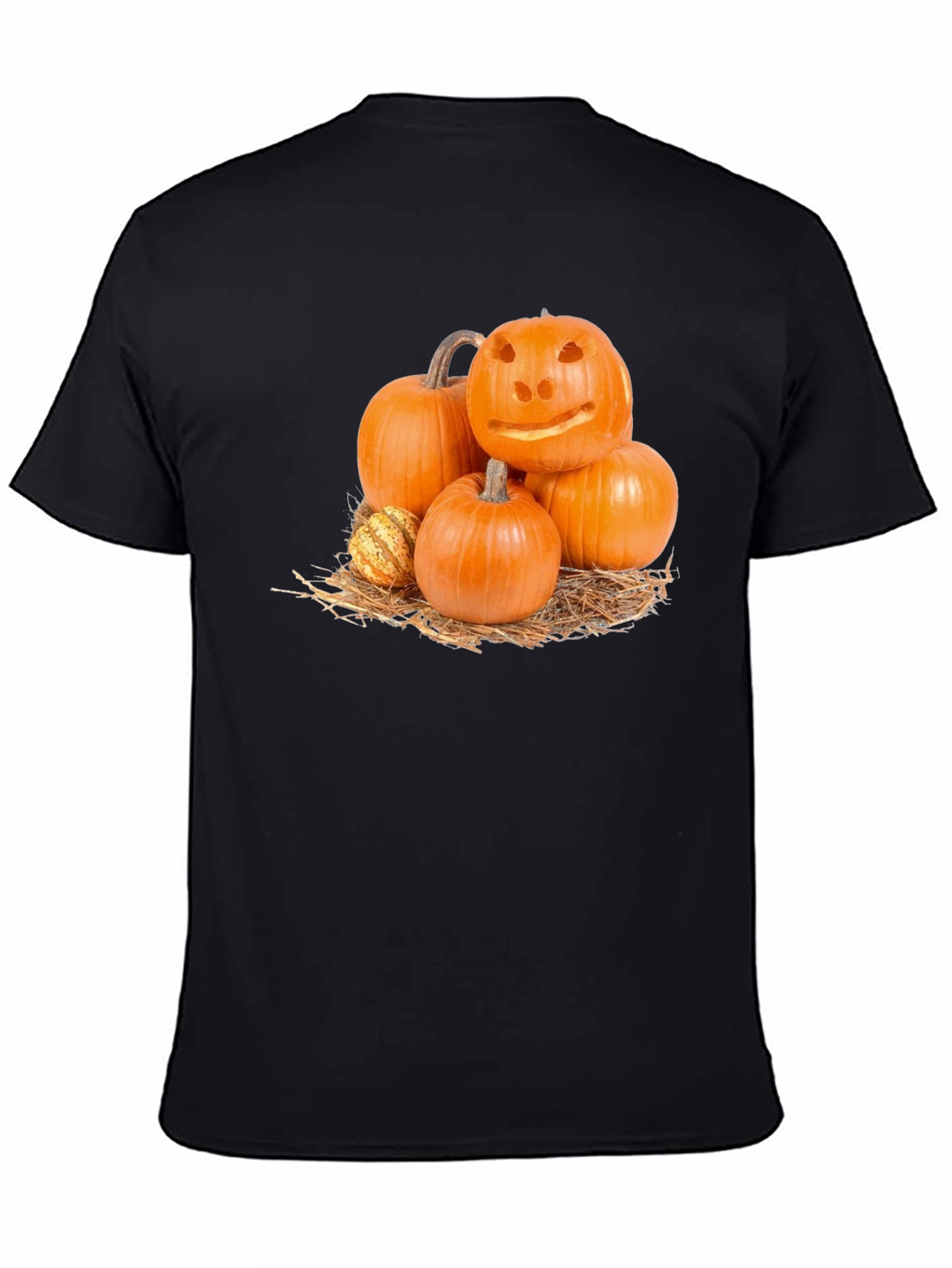 Festive Pumpkin Pile Graphic T-Shirt