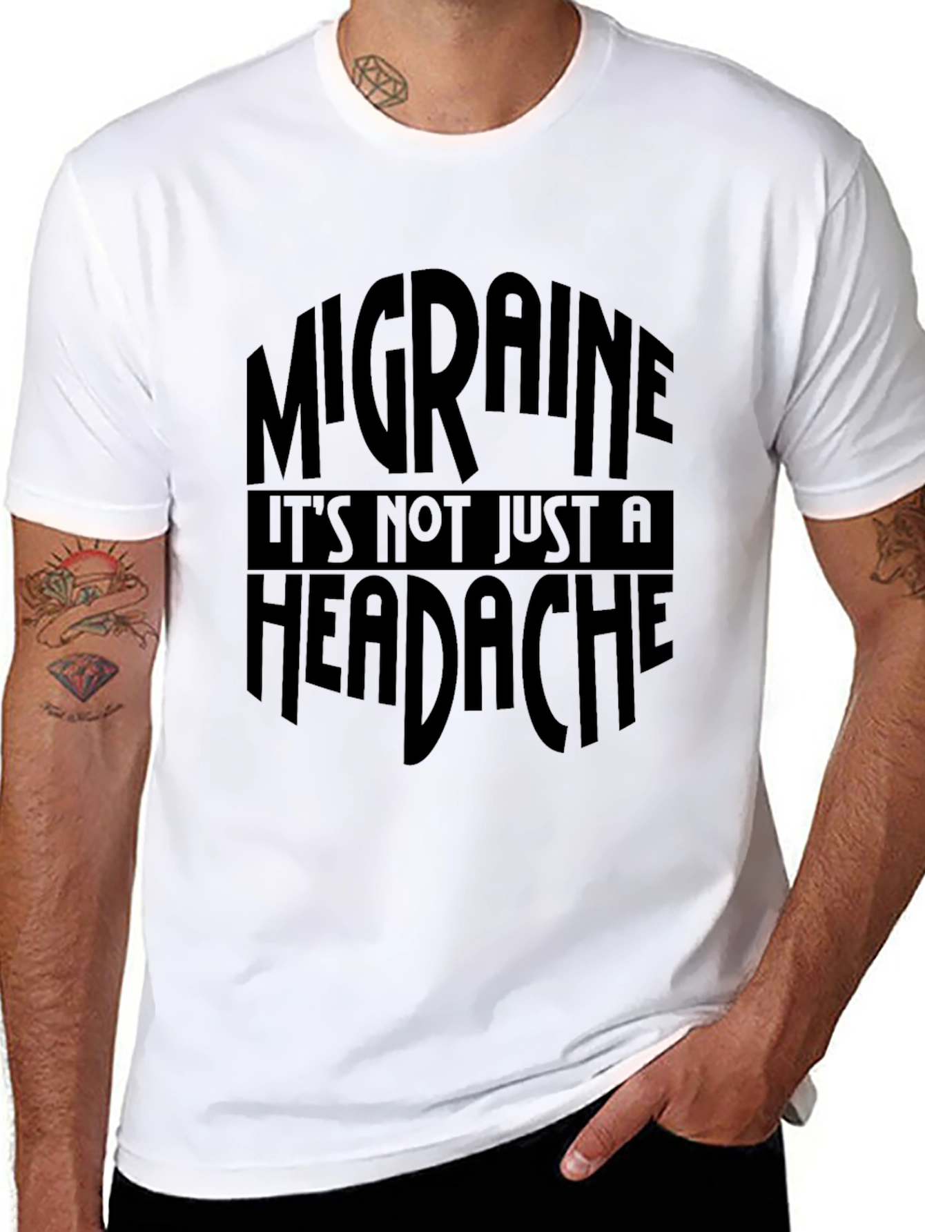 Migraine Awareness T-Shirt - Its Not Just A Headache
