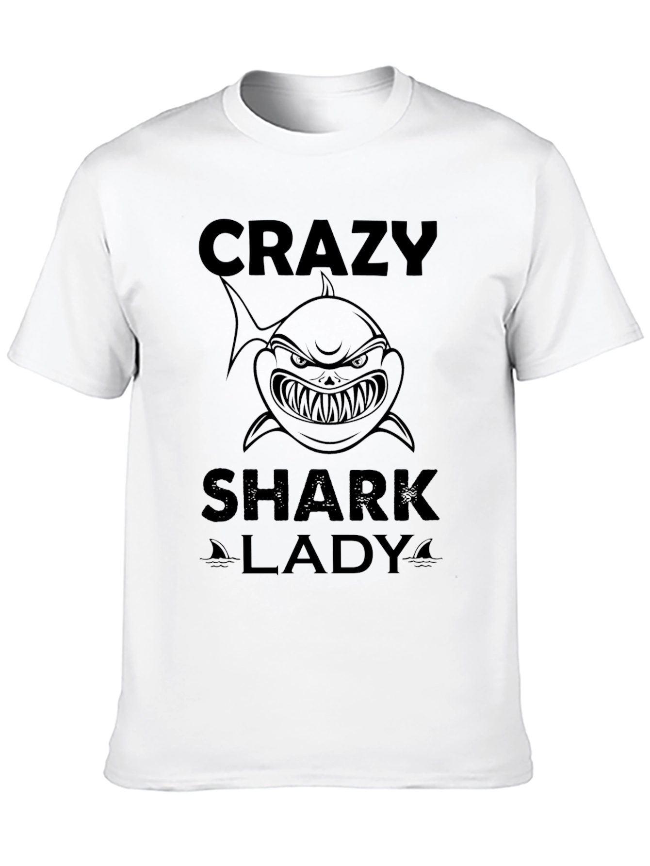 Crazy Shark Lady T-Shirt