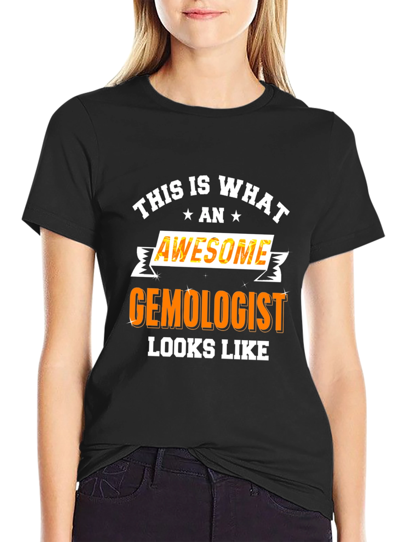 Awesome Gemologist Graphic Tee - Black