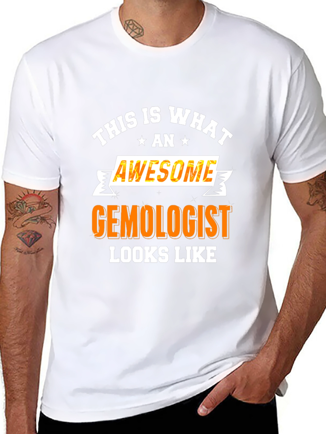 Awesome Gemologist Graphic Tee - Black