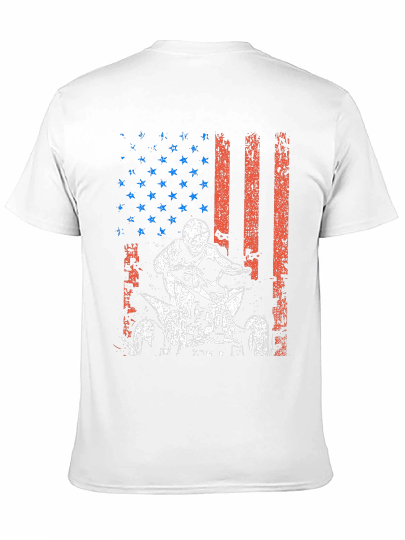American Flag ATV Rider Graphic Tee