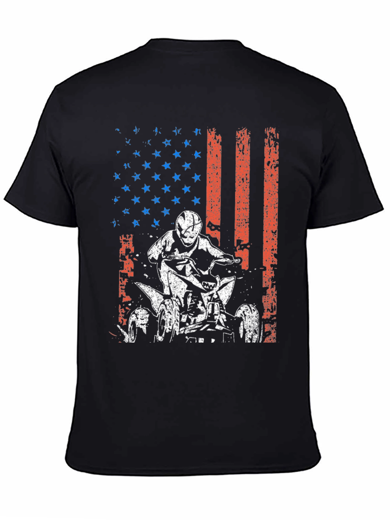 American Flag ATV Rider Graphic Tee