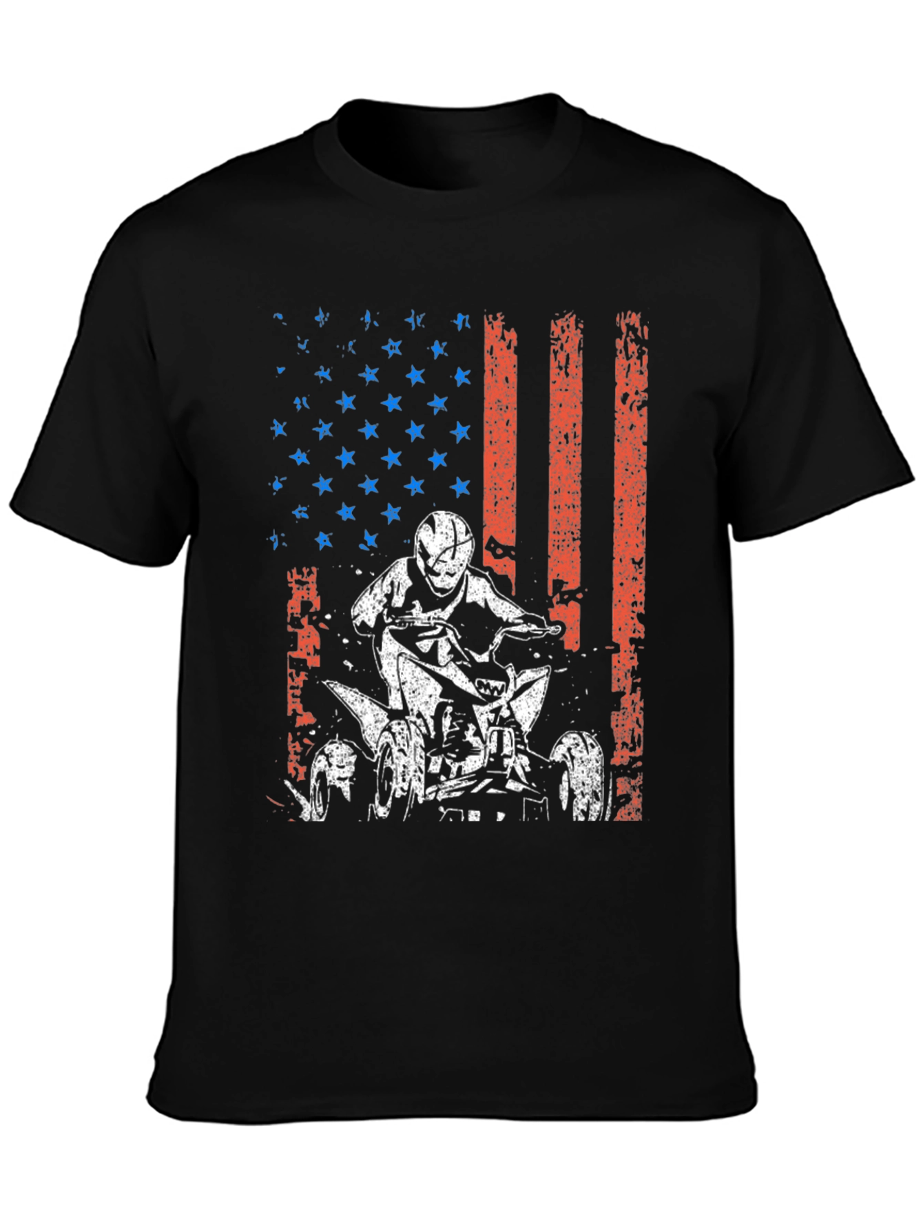 American Flag ATV Rider Graphic Tee