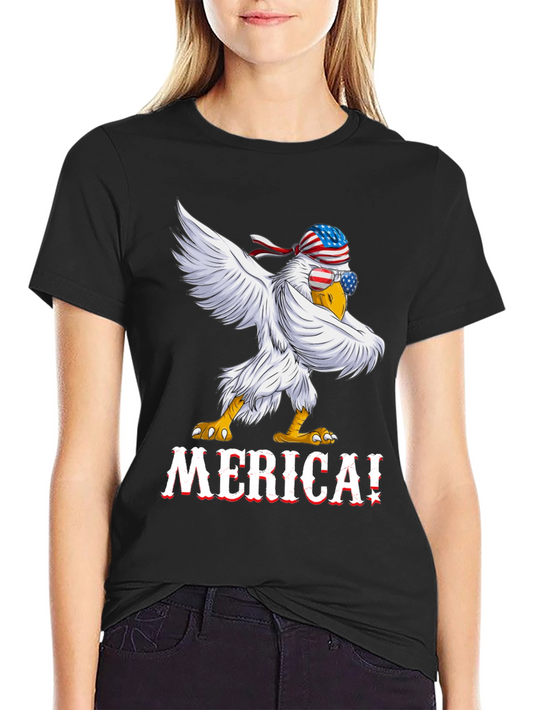 Patriotic Eagle USA Flag T-Shirt - MERICA!