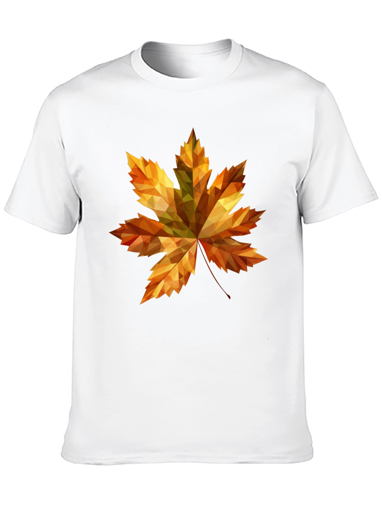 Fall Maple Leaf Graphic Tee - Stylish Black T-Shirt
