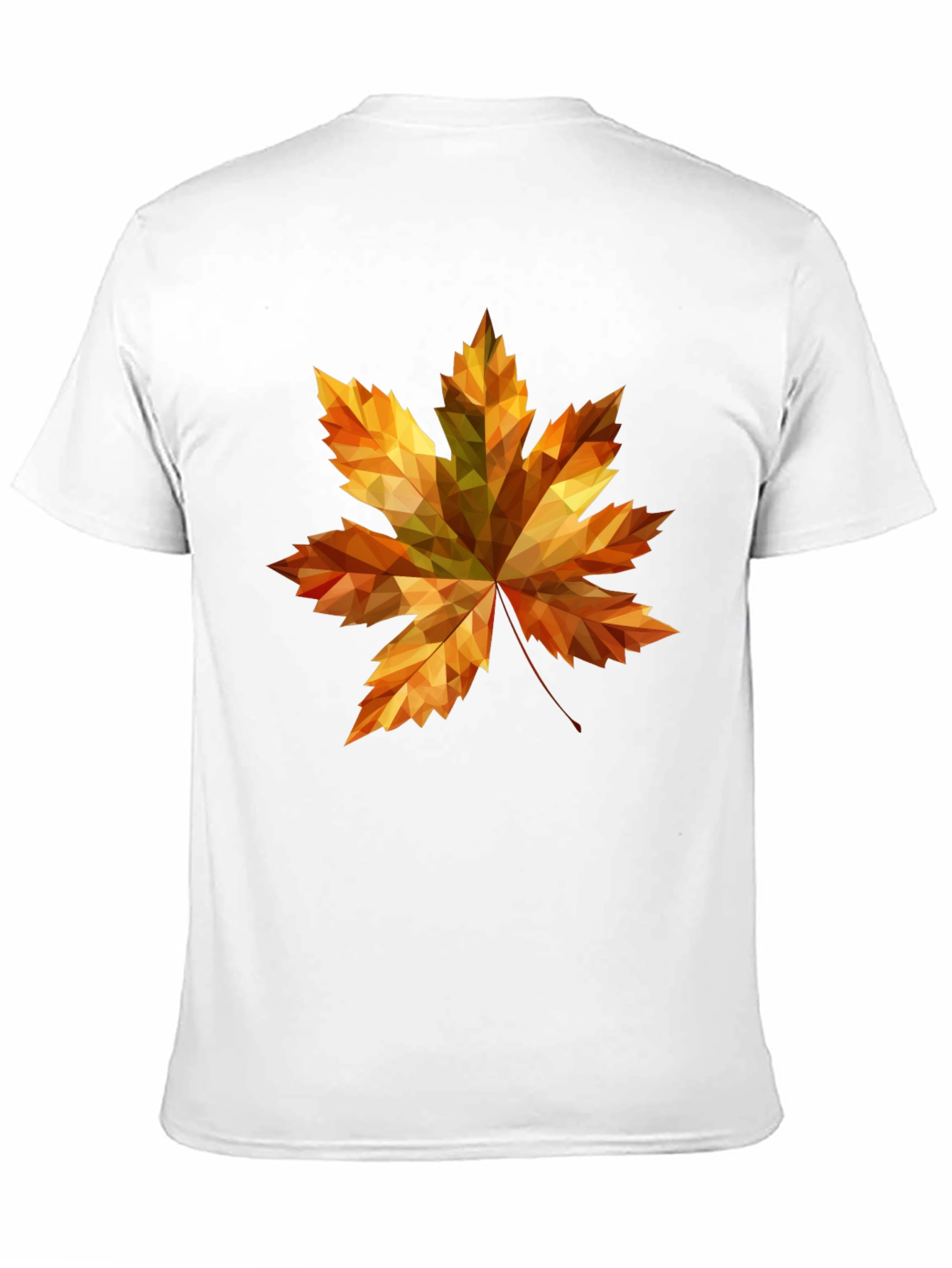 Fall Maple Leaf Graphic Tee - Stylish Black T-Shirt