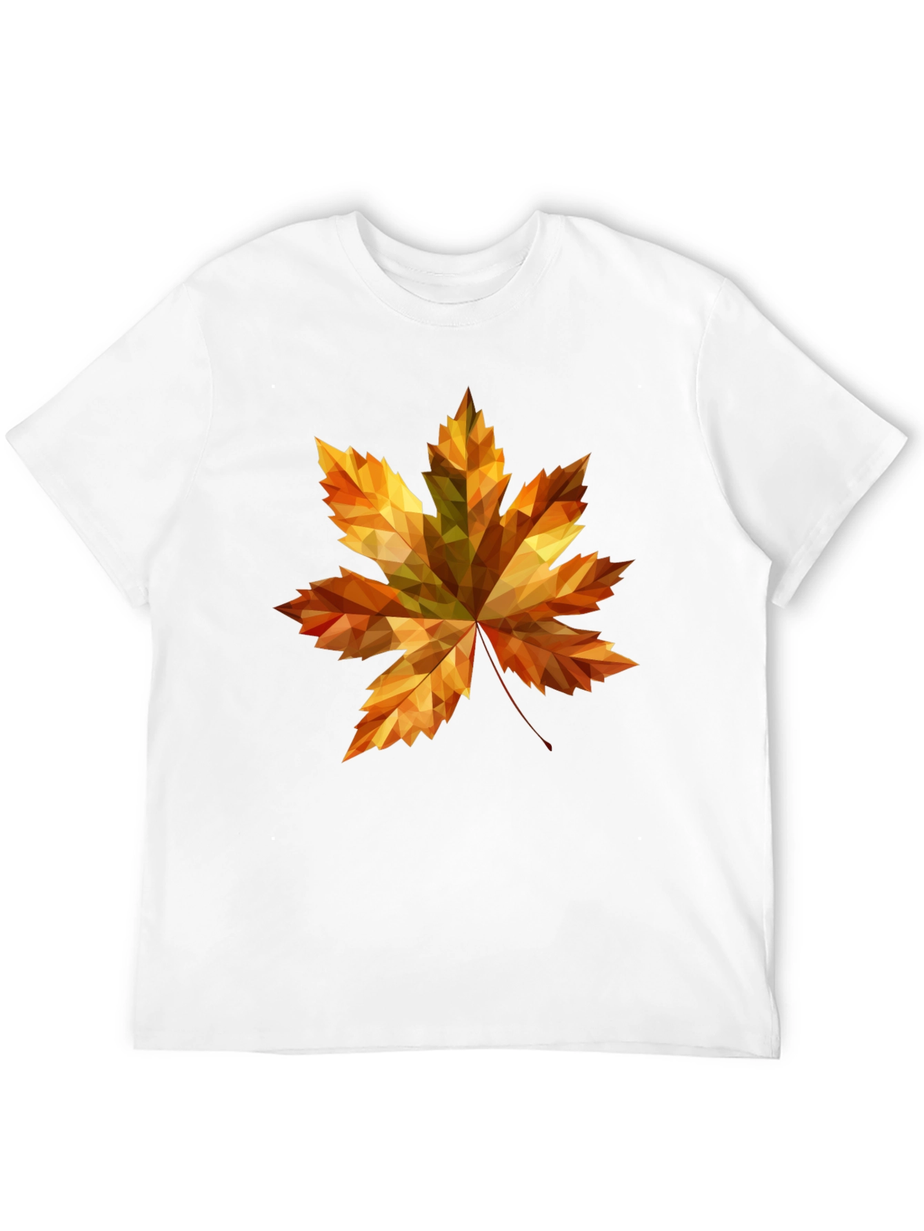 Fall Maple Leaf Graphic Tee - Stylish Black T-Shirt