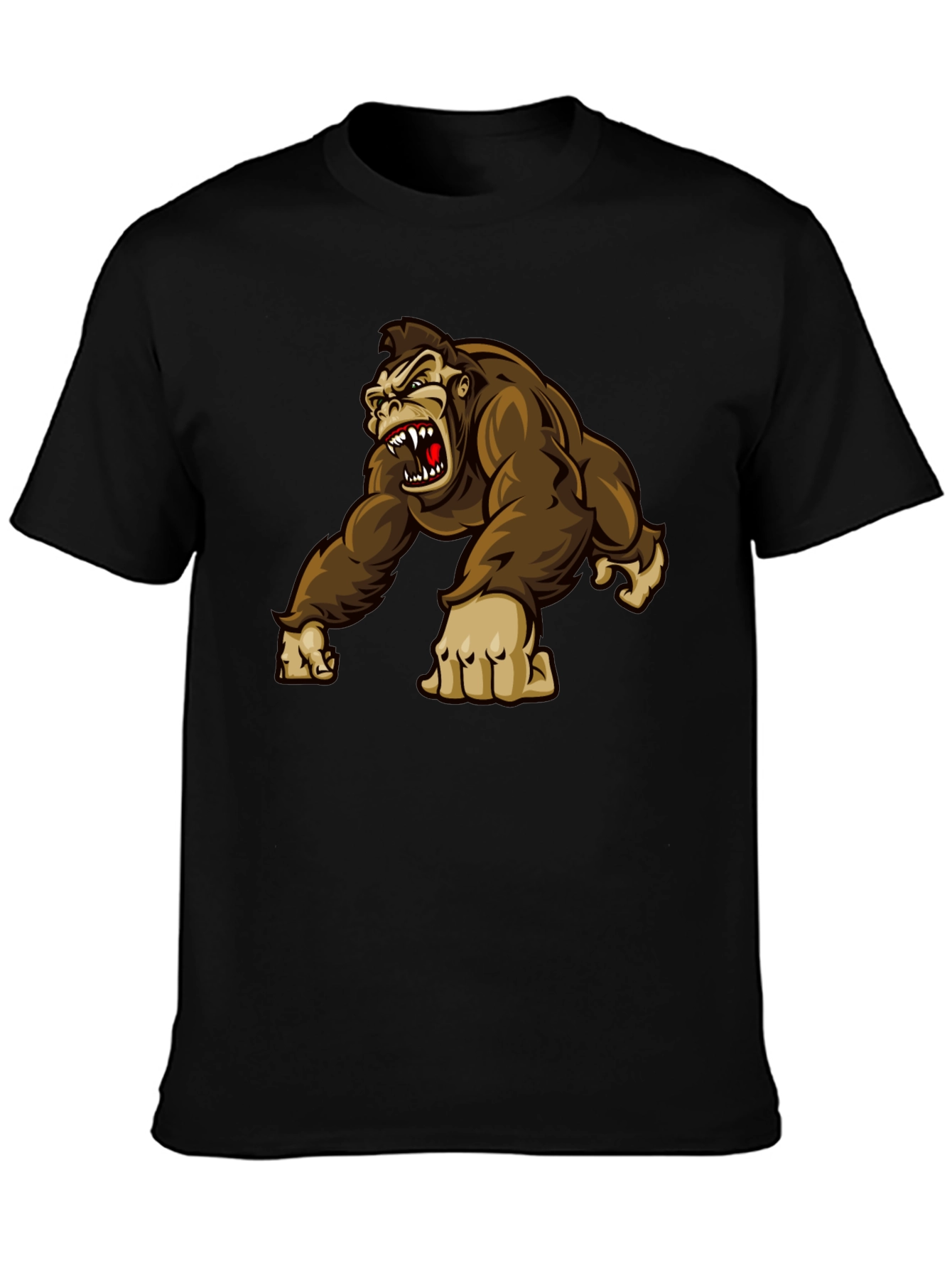 Angry Gorilla Graphic Tee - Black T-Shirt