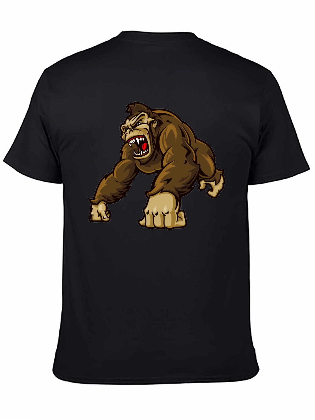 Angry Gorilla Graphic Tee - Black T-Shirt