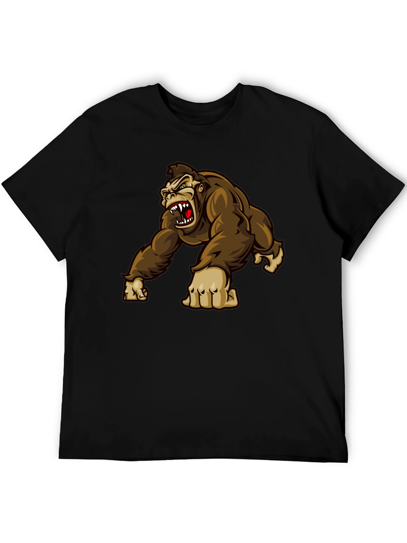 Angry Gorilla Graphic Tee - Black T-Shirt