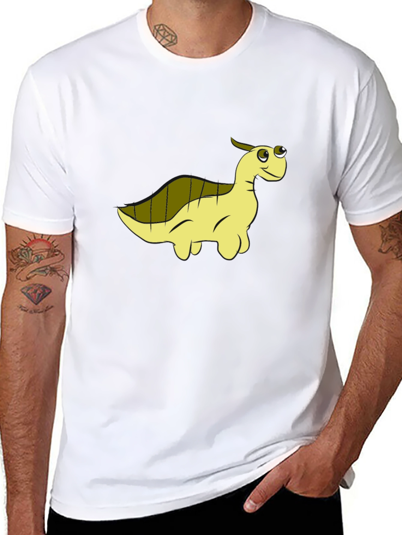 Cute Dinosaur Graphic T-Shirt