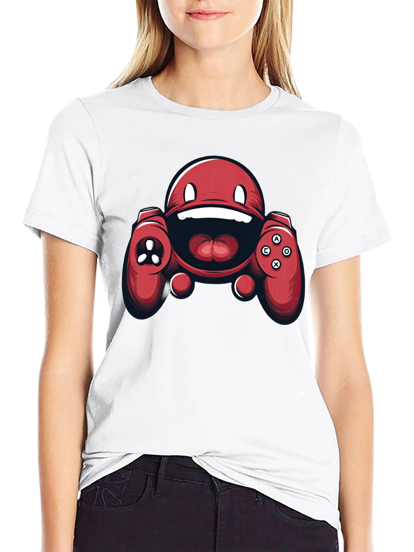 Gamer Monster Graphic T-Shirt - Cool Novelty Tee
