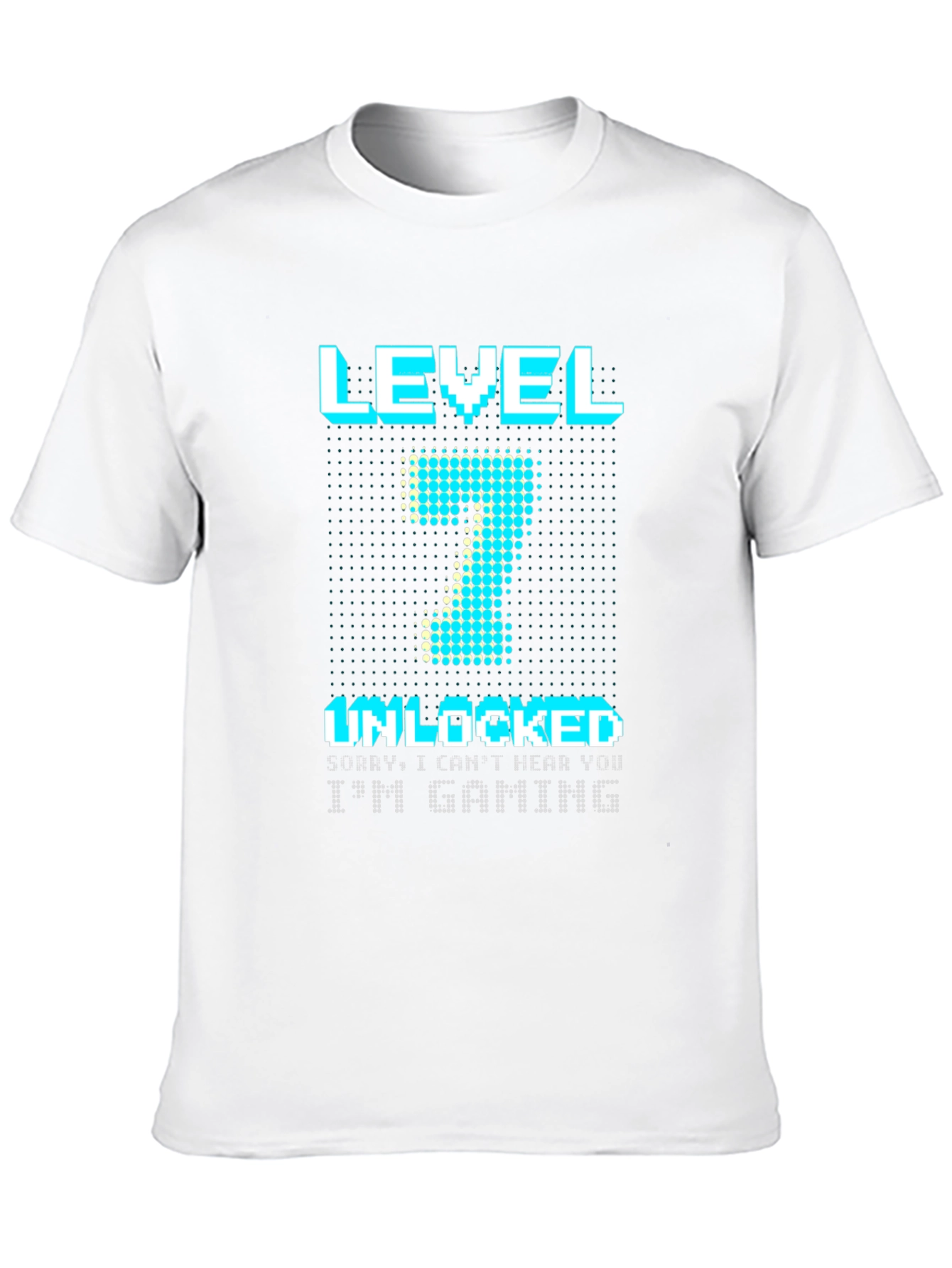 Level 7 Unlocked Gaming T-Shirt - Black