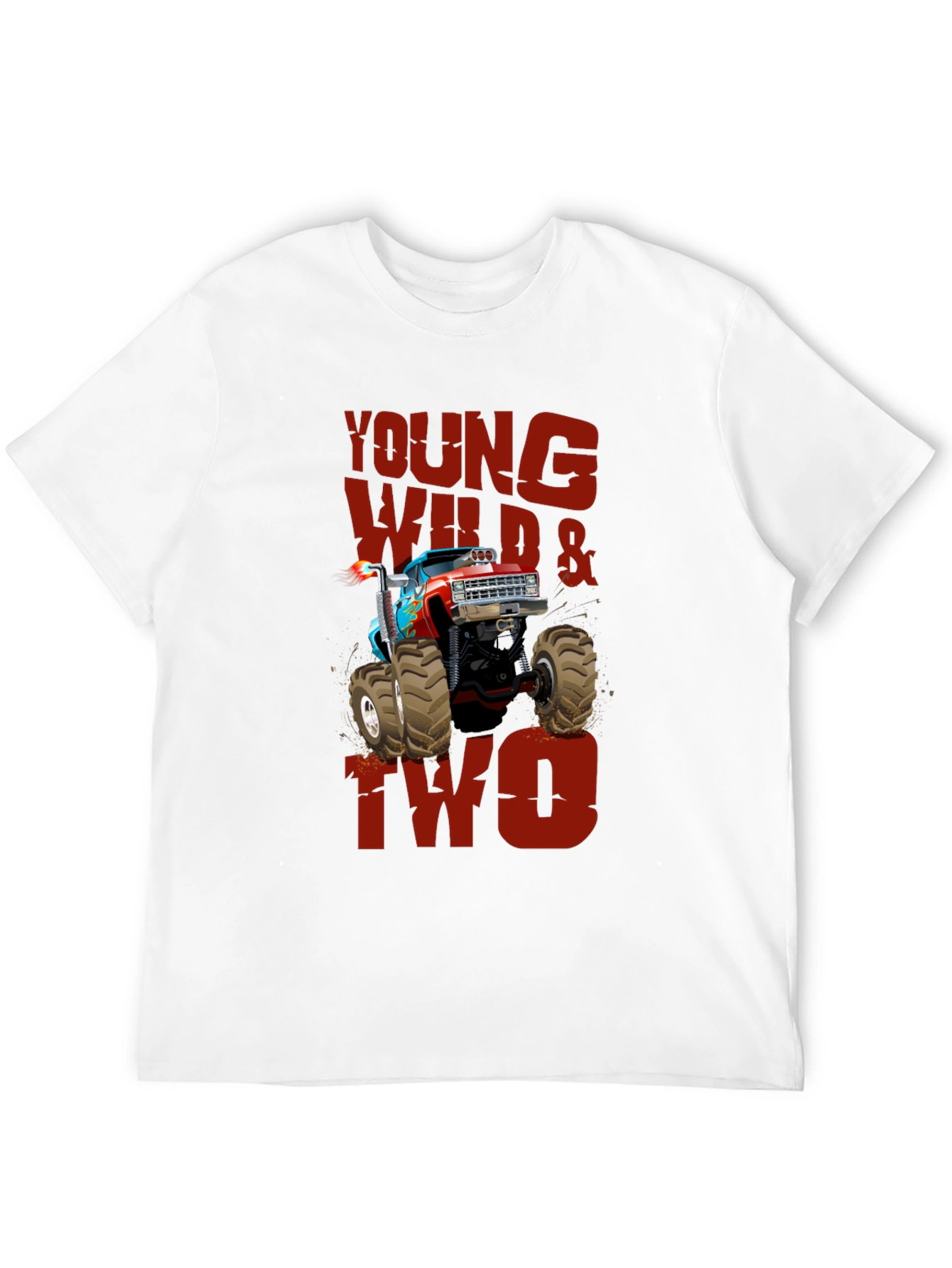Young Wild & Two Monster Truck Tee