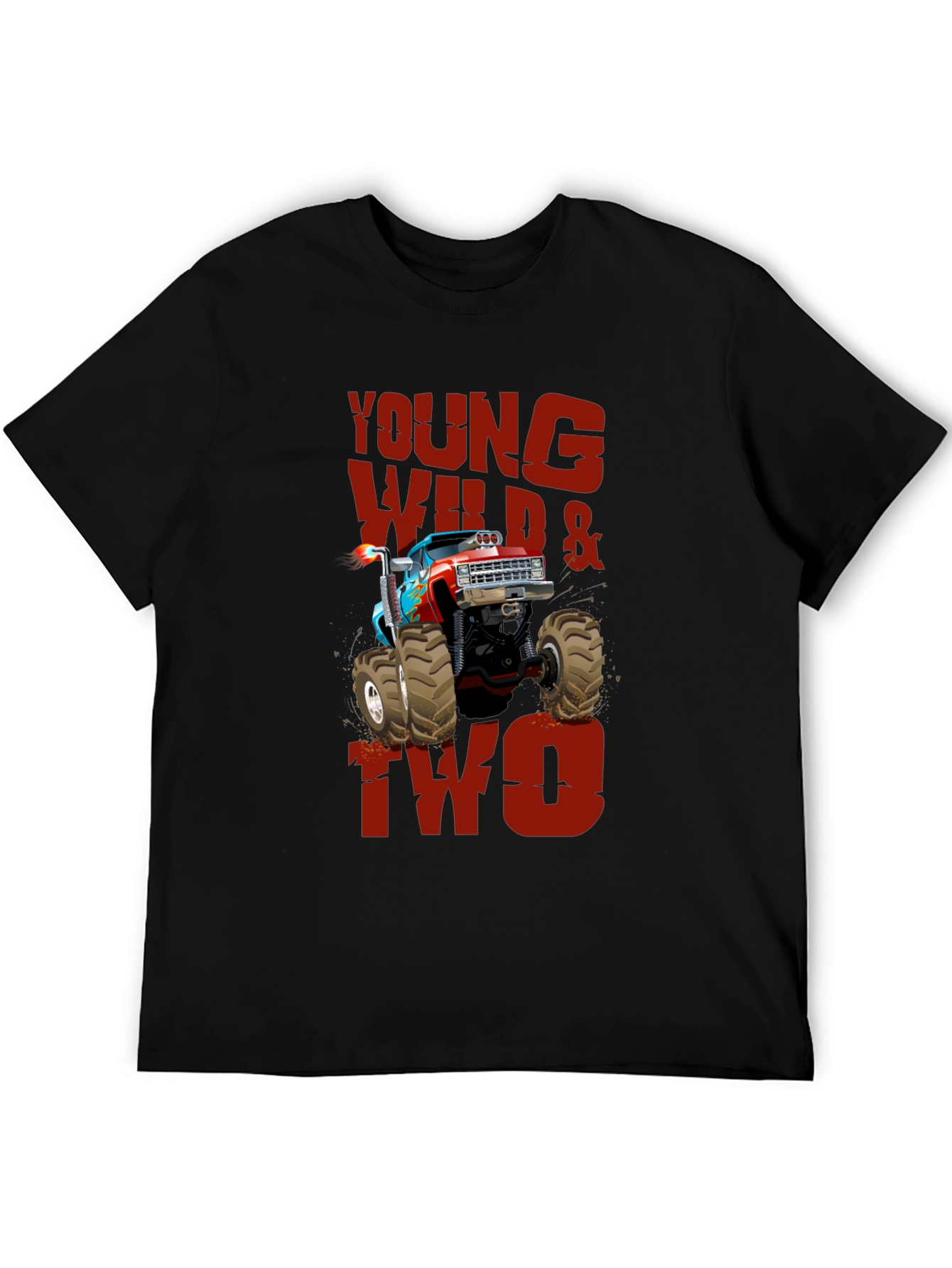 Young Wild & Two Monster Truck Tee