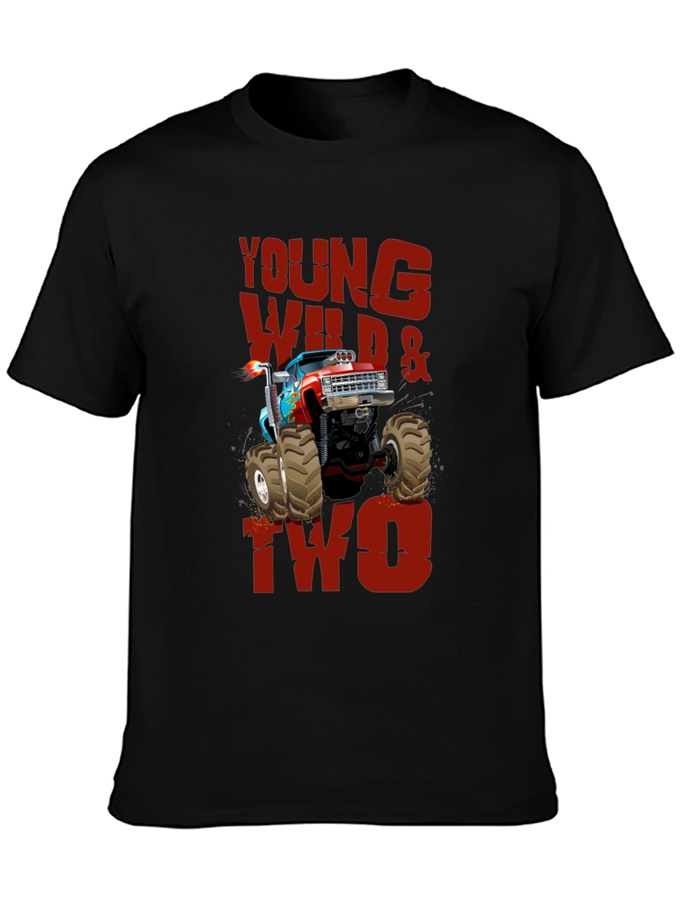 Young Wild & Two Monster Truck Tee