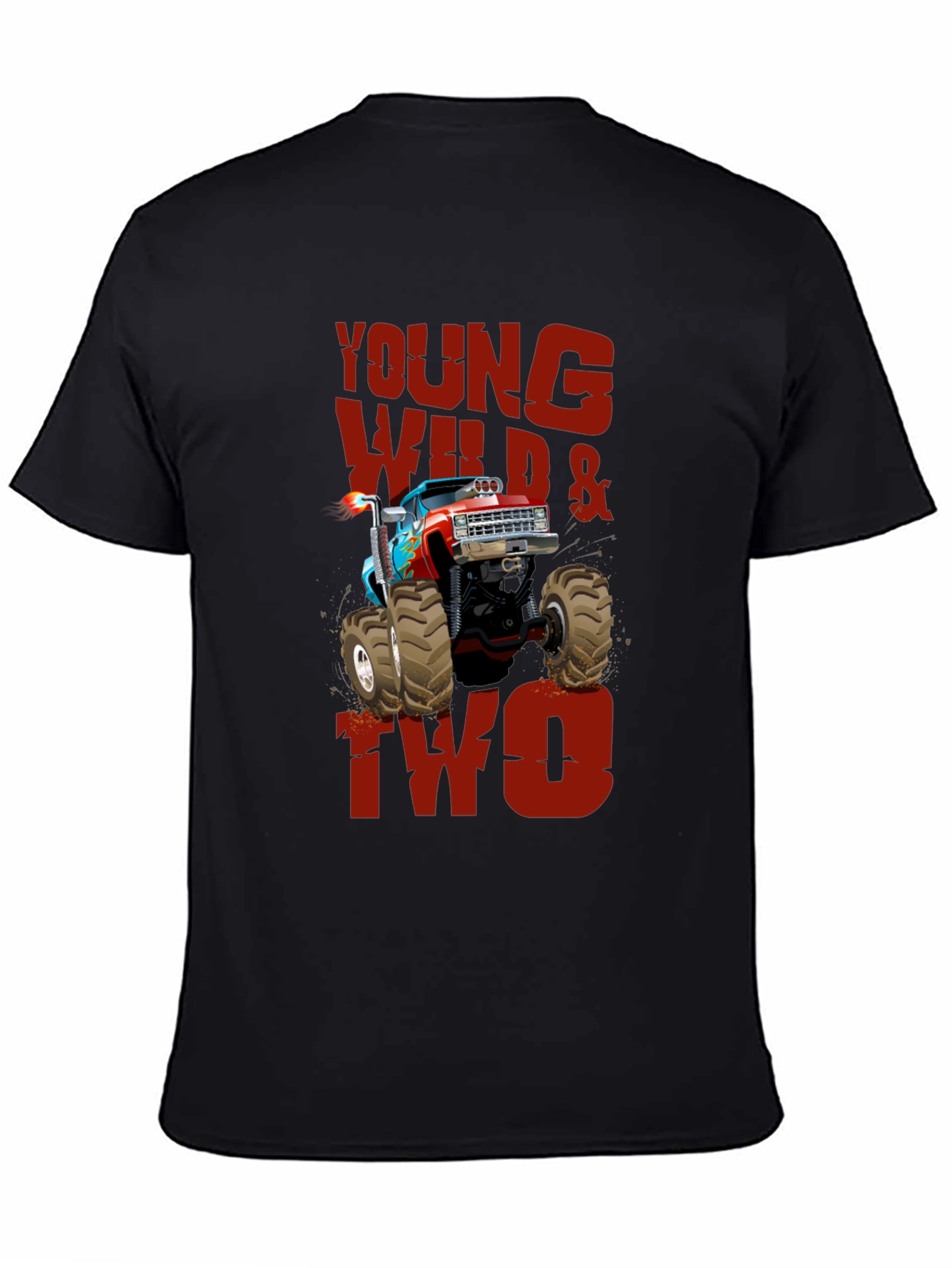 Young Wild & Two Monster Truck Tee